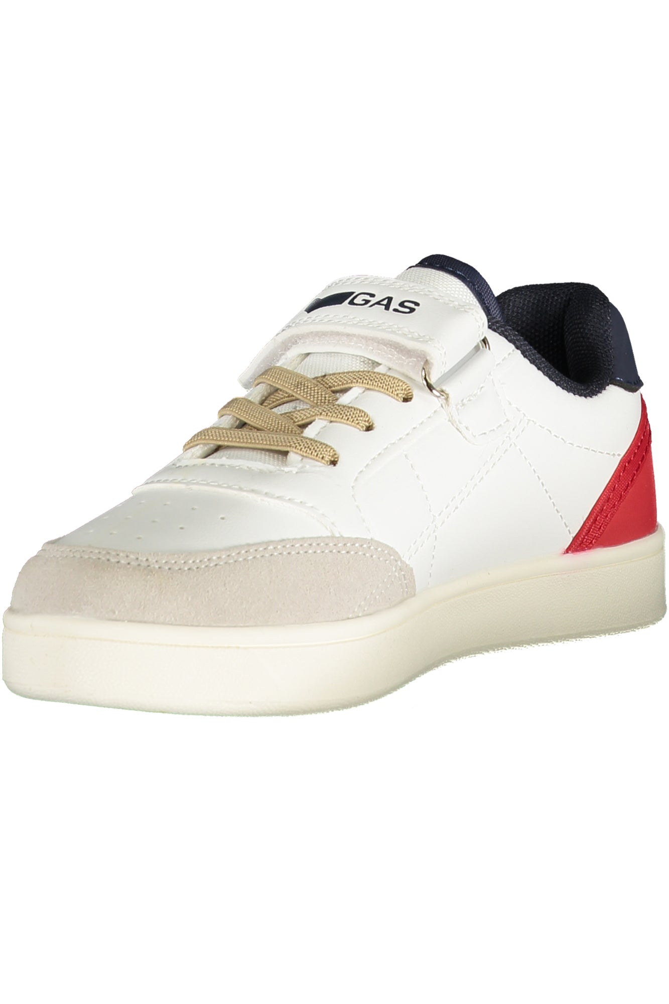 GAS Kinder Sneaker – Sportschuh mit Elastischen, sportlich Weiß