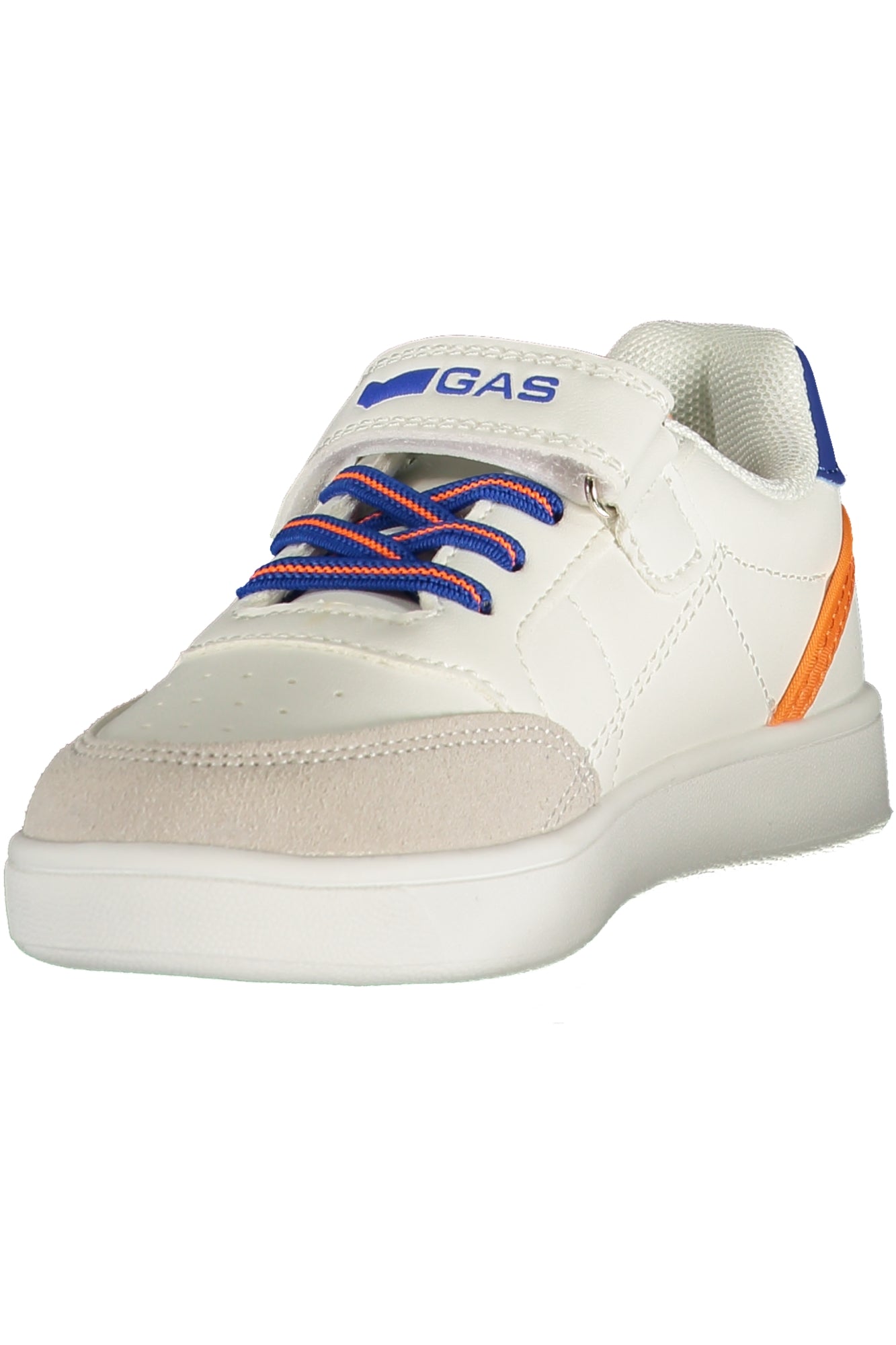 GAS Kinder Sneaker – Sportschuh mit Klettverschluss Weiß
