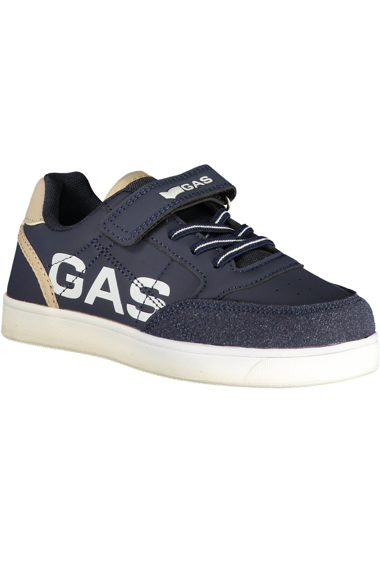 GAS Kinder Sneaker – Sportschuh mit Elastischen, sportlich Blau