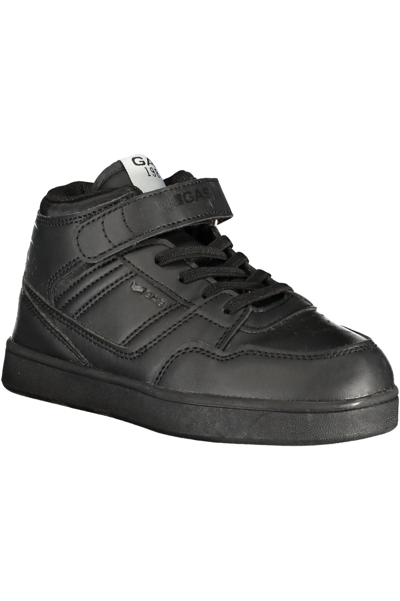 GAS Sportschuh für Jungen – Gelbe Sneaker mit elastischen Schnürsenkeln für Frühjahr/Sommer Schwarz