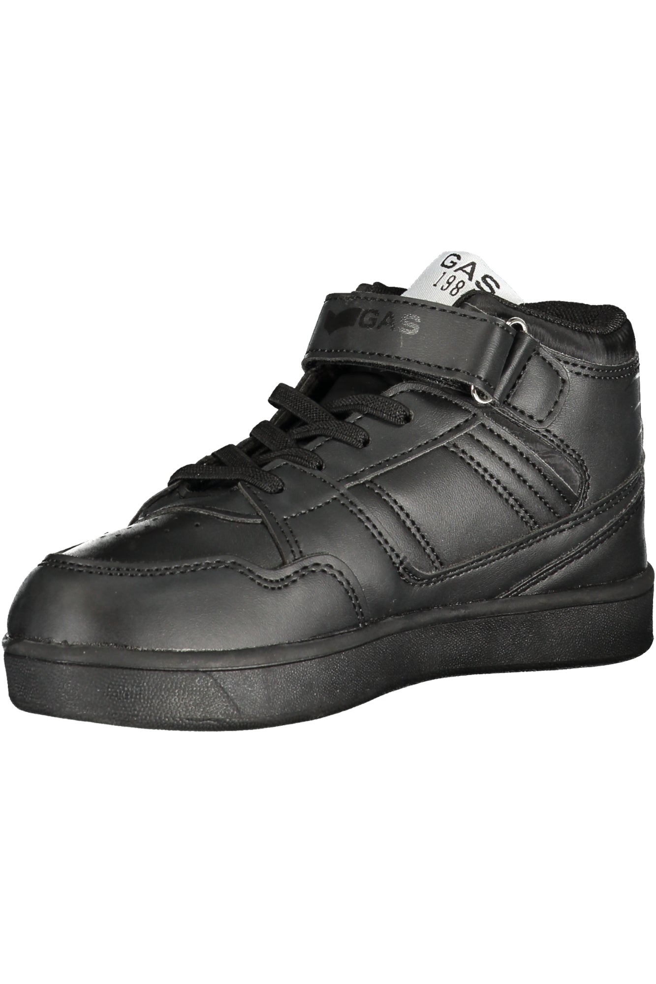 GAS Sportschuh für Jungen – Gelbe Sneaker mit elastischen Schnürsenkeln für Frühjahr/Sommer Schwarz