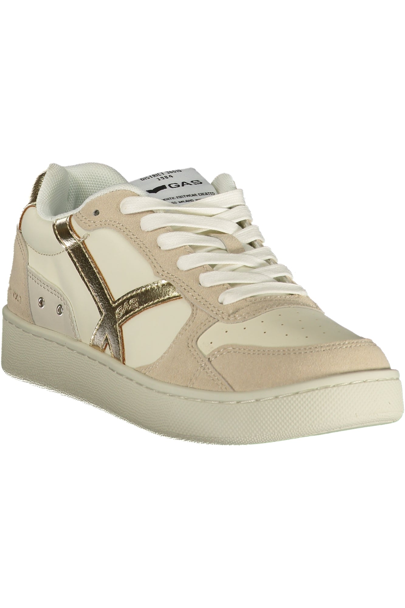 GAS Damen Sneaker – Sportschuh mit Schnürsenkeln, sportlich Beige