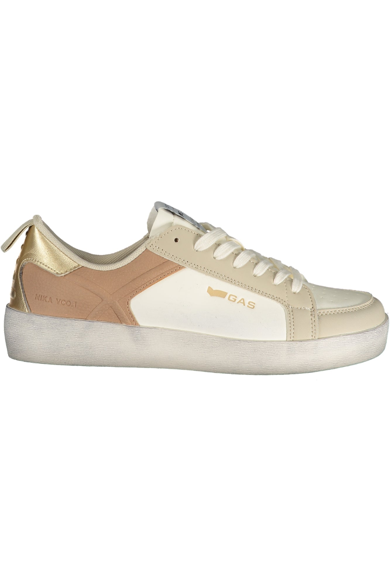GAS Damen Sneaker – Sportschuh mit Schnürsenkeln, sportlich Weiß