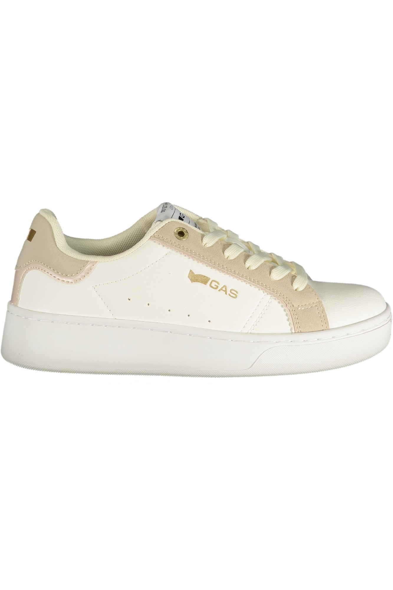 GAS Damen Sneaker – Sportschuh mit Schnürsenkeln, sportlich Weiß