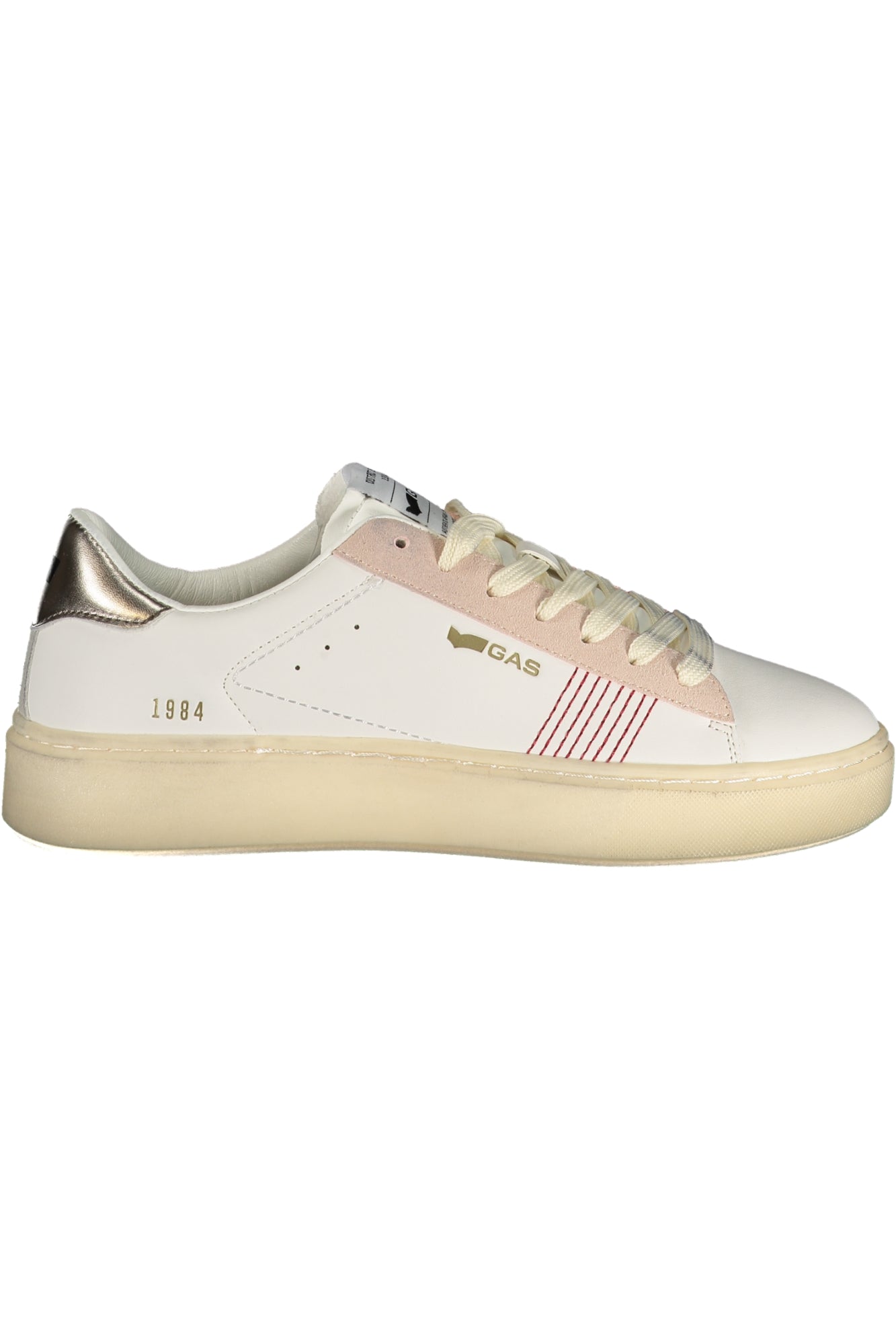 GAS Damen Sneaker – Sportschuh mit Schnürsenkeln, sportlich Weiß