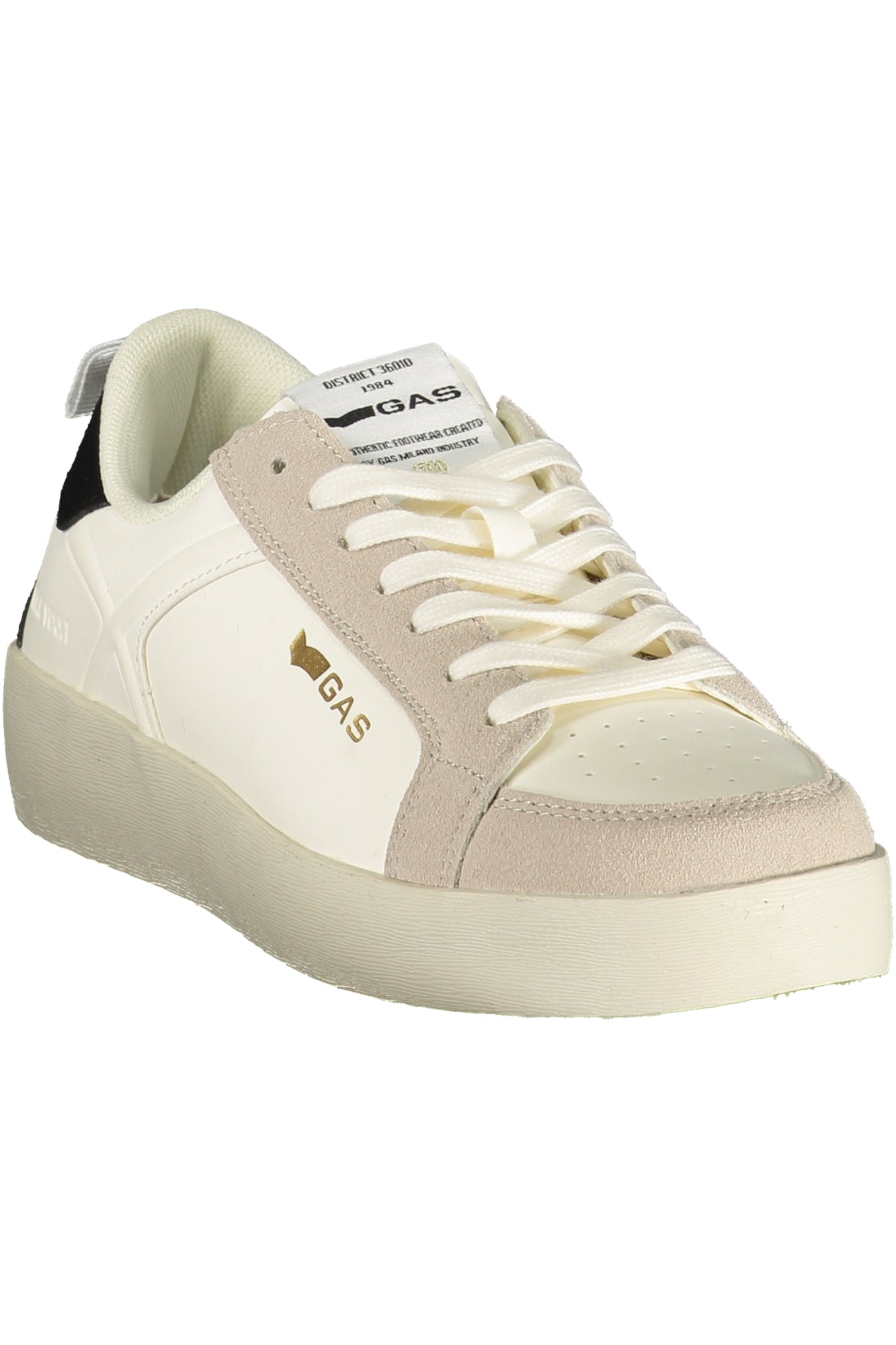 GAS Damen Sneaker – Sportschuh mit Schnürsenkeln, sportlich Weiß