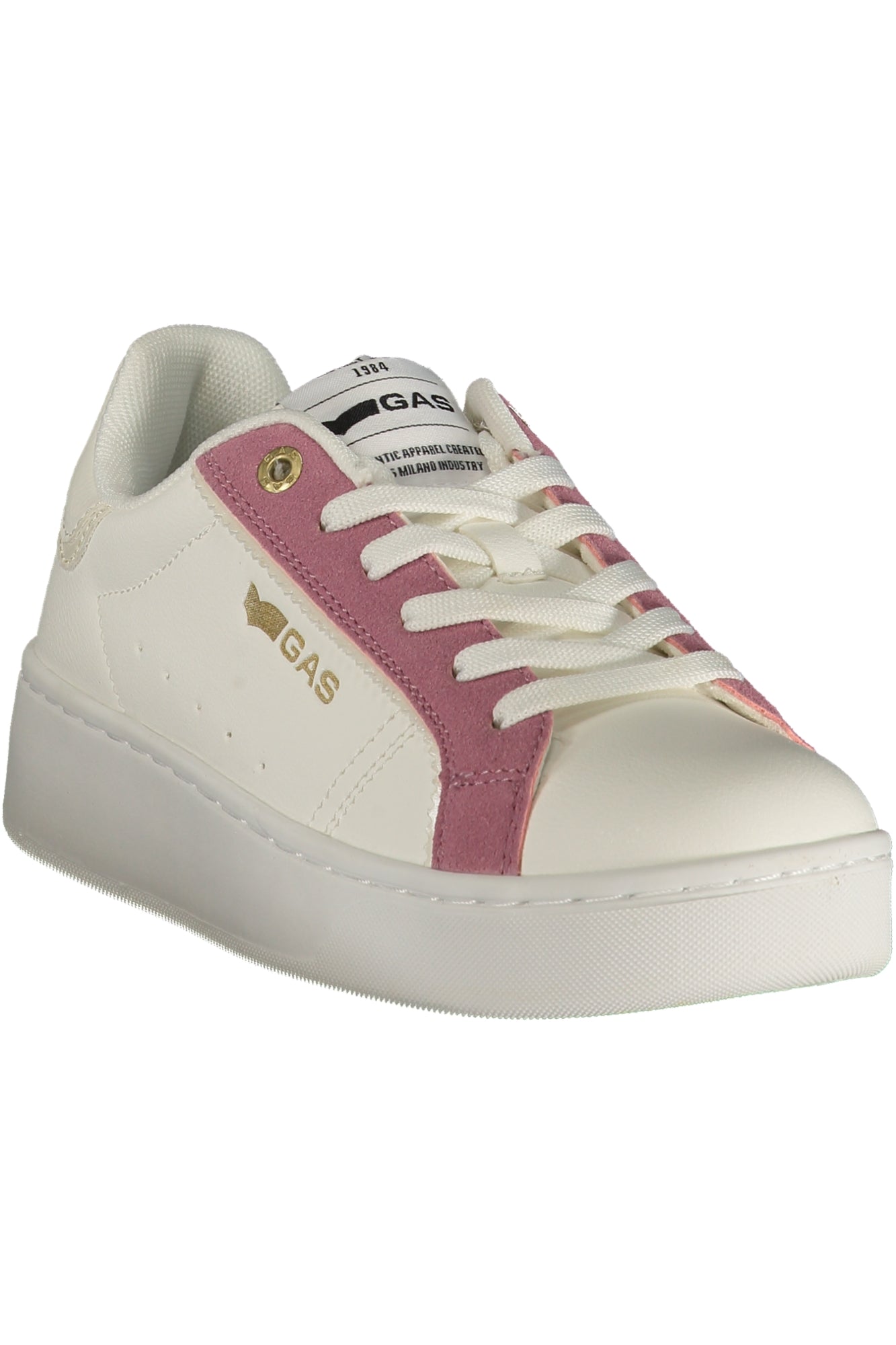 GAS Damen Sneaker – Sportschuh mit Schnürsenkeln, sportlich Weiß