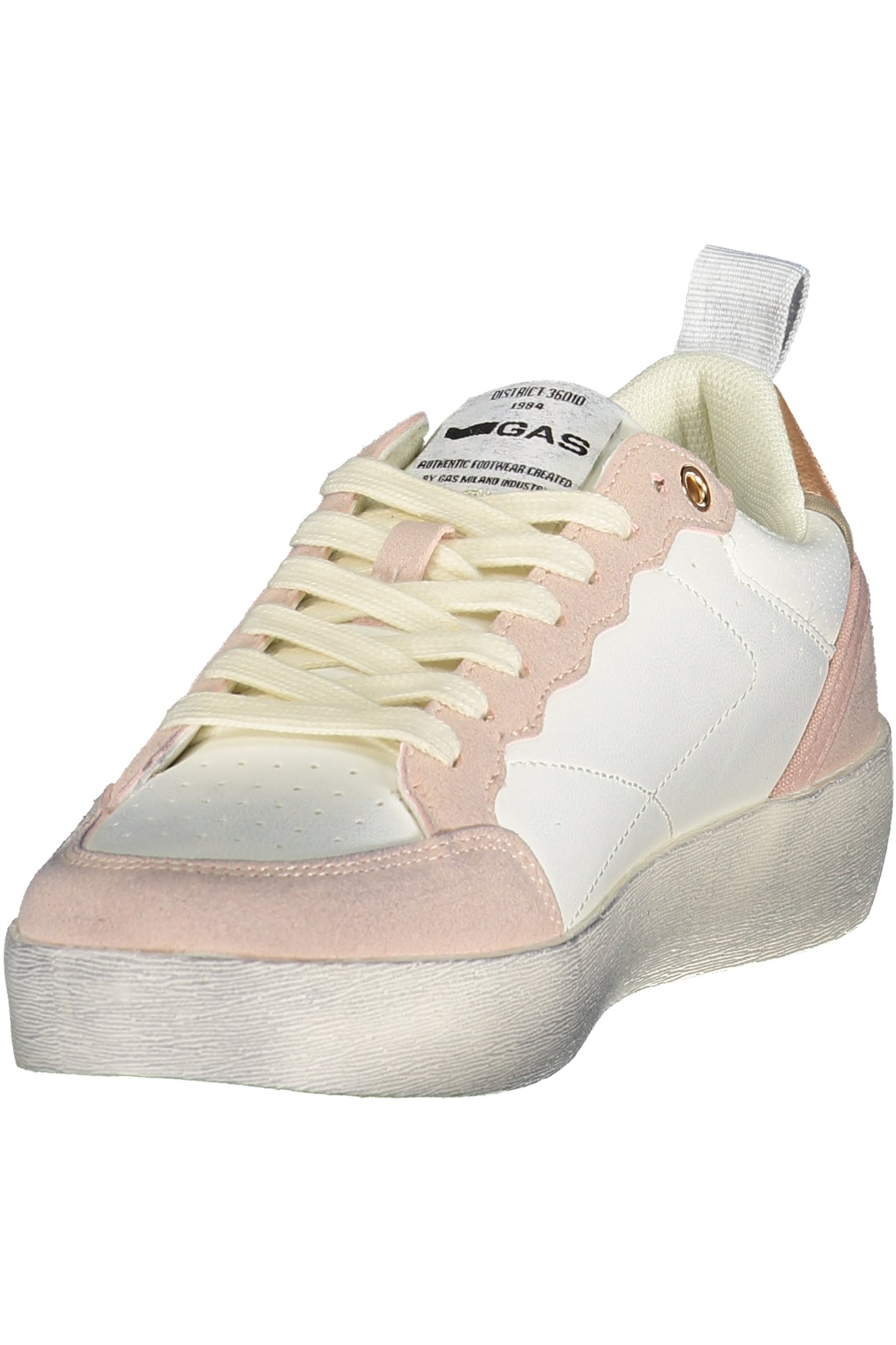 GAS Damen Sneaker – Sportschuh mit Schnürsenkeln, sportlich Weiß