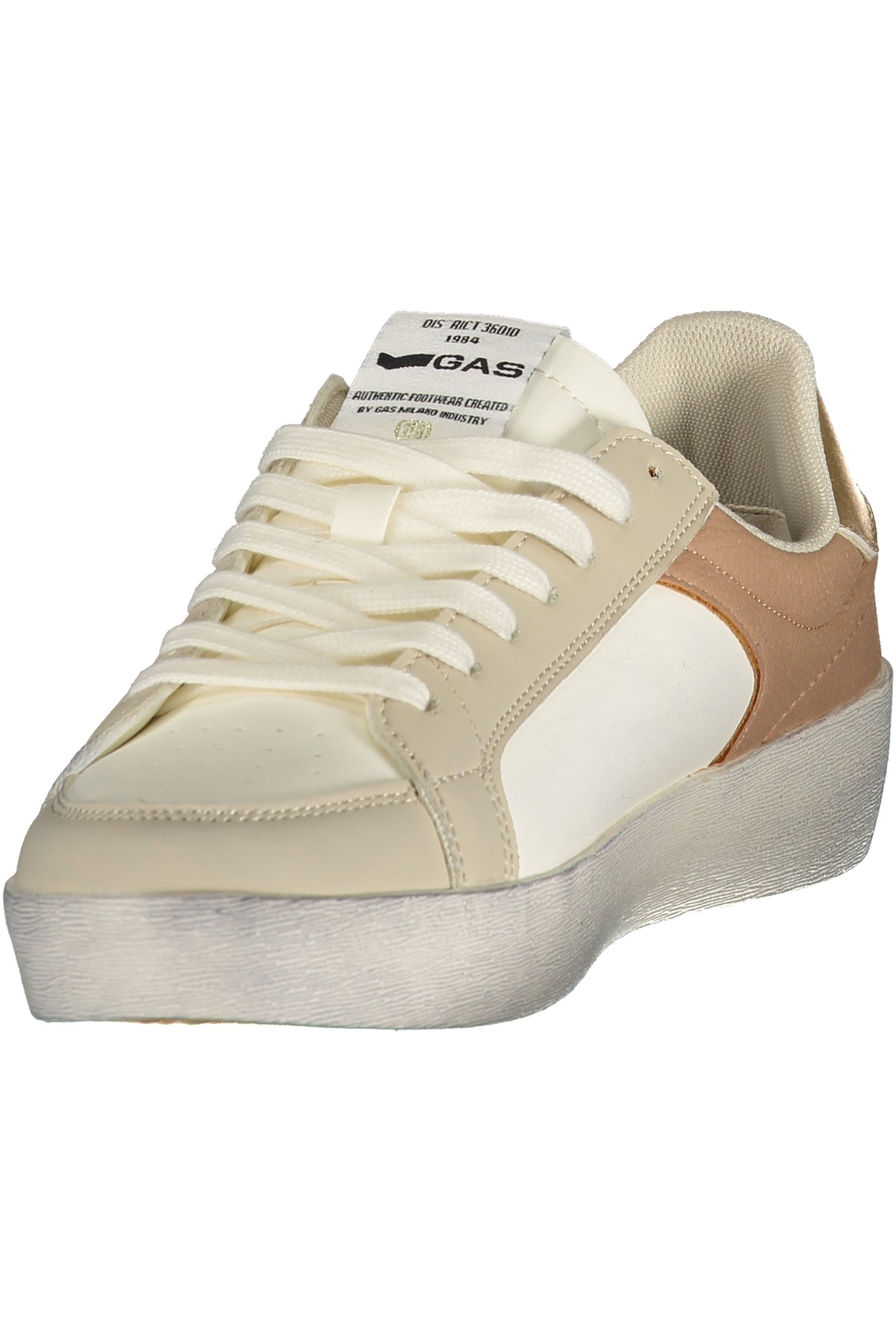 GAS Damen Sneaker – Sportschuh mit Schnürsenkeln, sportlich Weiß