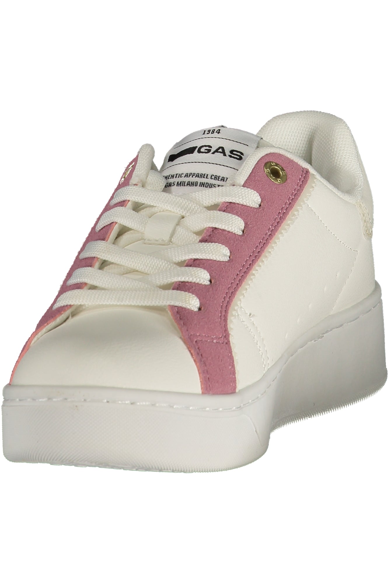 GAS Damen Sneaker – Sportschuh mit Schnürsenkeln, sportlich Weiß