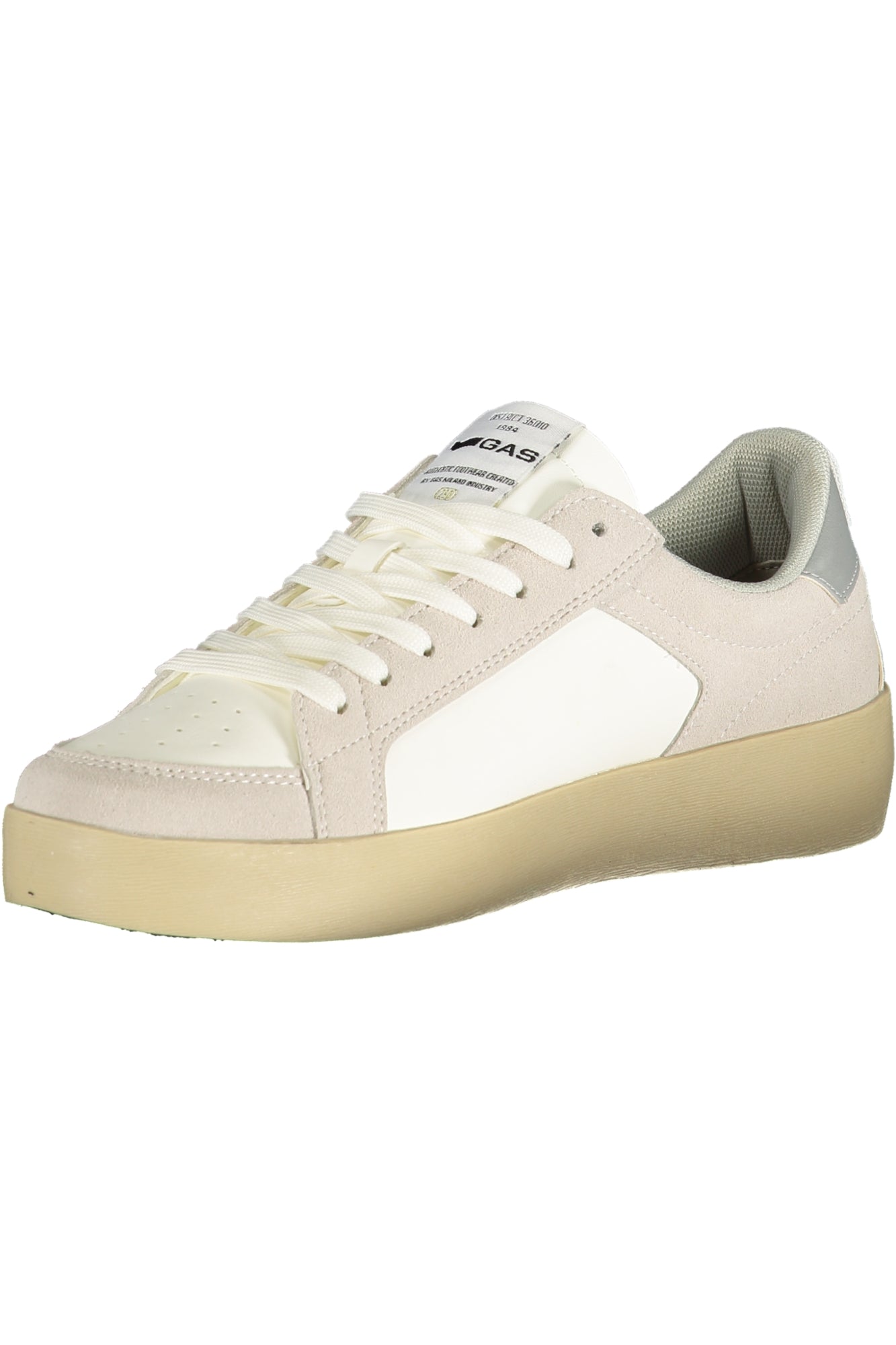 GAS Damen Sneaker – Sportschuh mit Schnürsenkeln, sportlich Weiß
