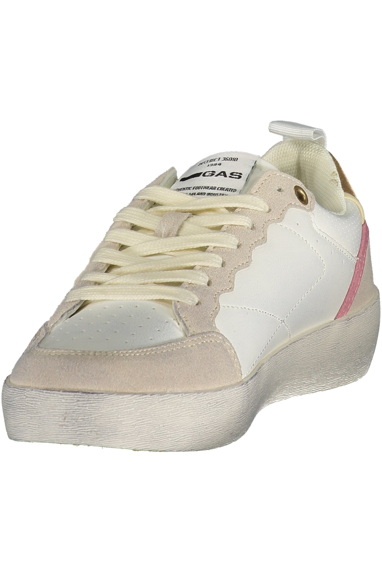 GAS Damen Sneaker – Sportschuh mit Schnürsenkeln, sportlich Weiß