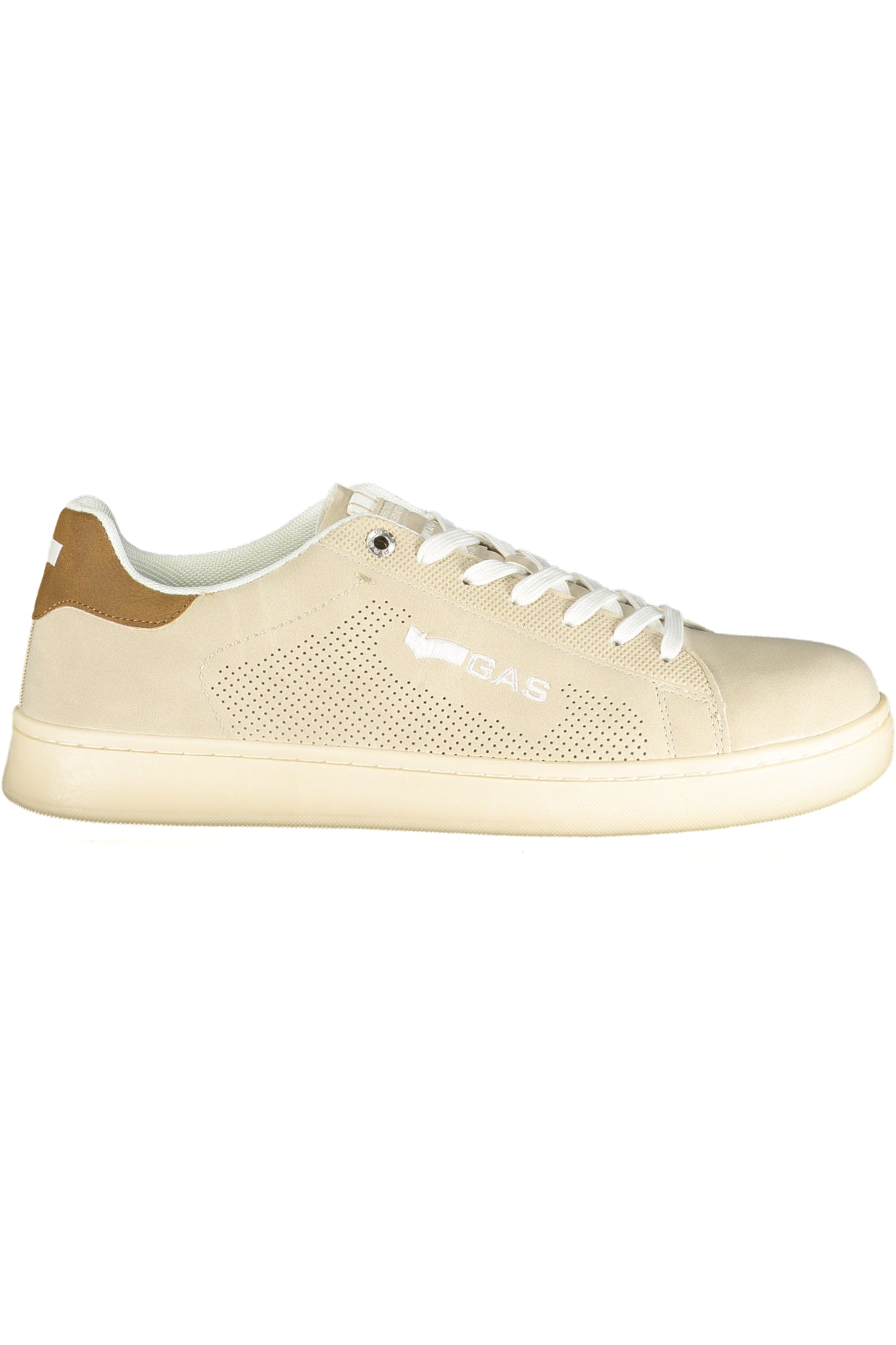 GAS Herren Sneaker – Sportschuh mit Schnürsenkeln, sportlich Beige