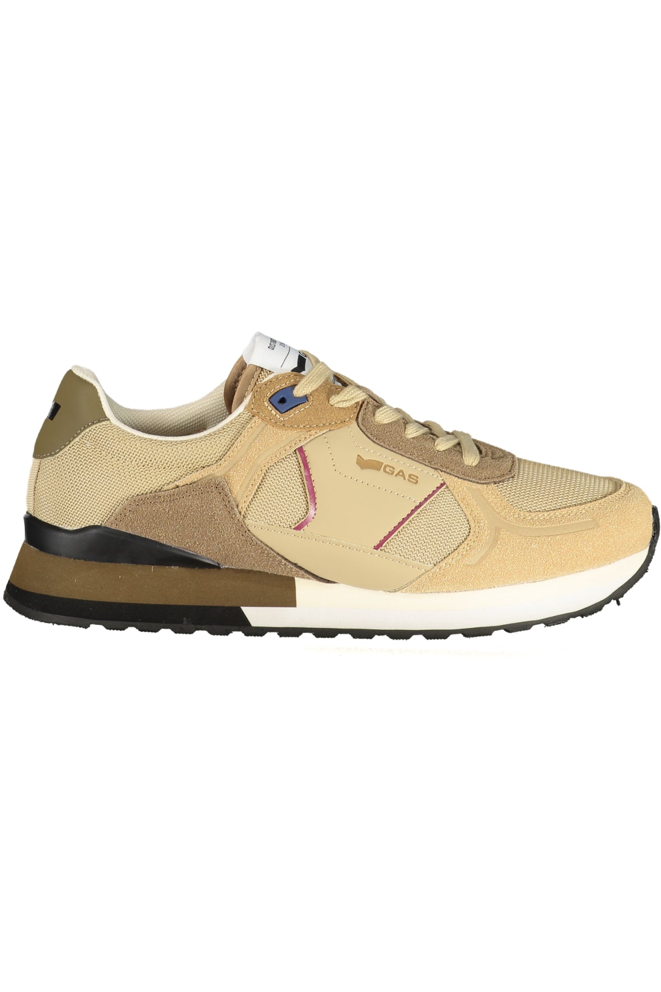 GAS Herren Sneaker – Sportschuh mit Schnürsenkeln, sportlich Beige