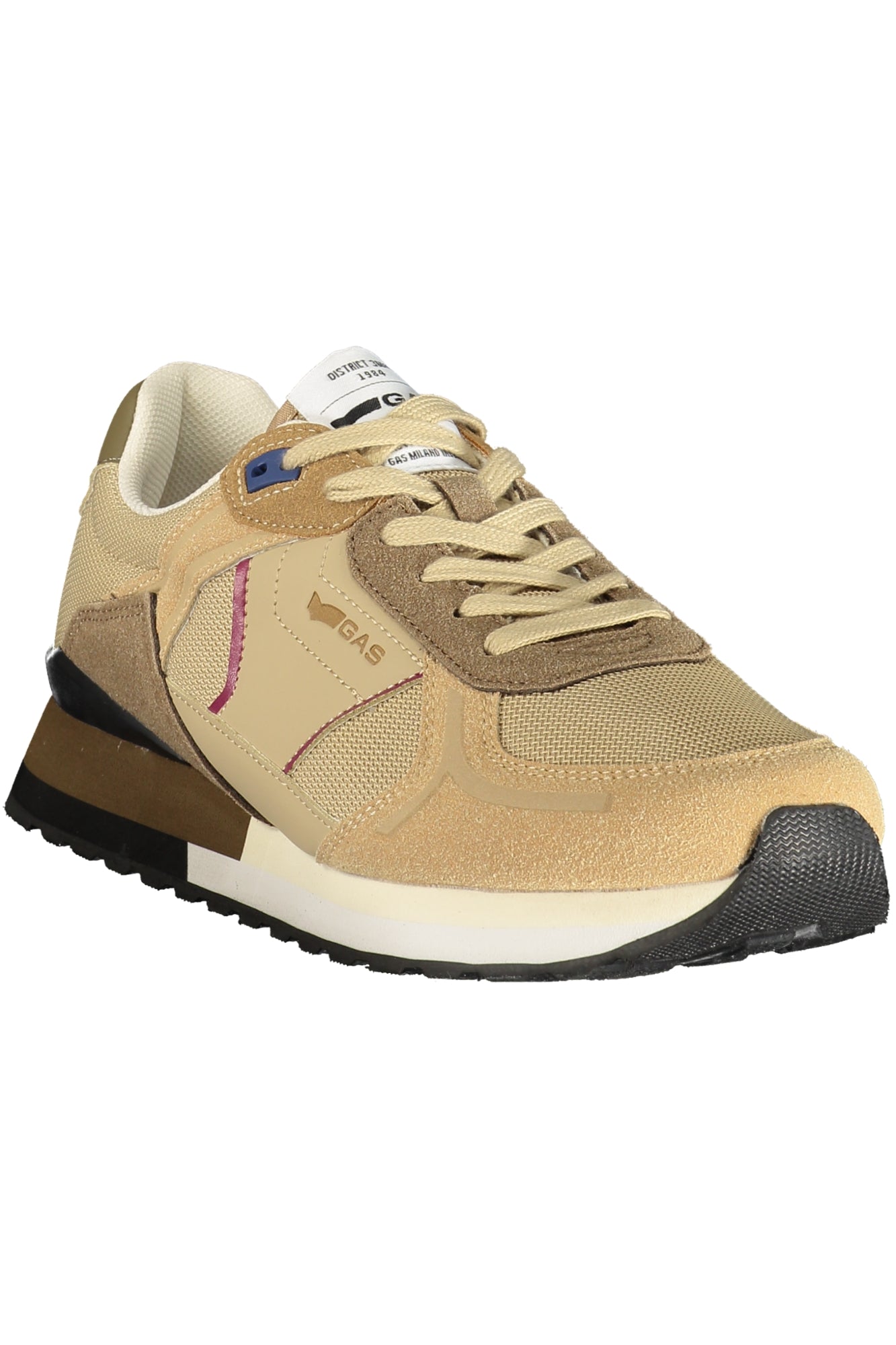 GAS Herren Sneaker – Sportschuh mit Schnürsenkeln, sportlich Beige