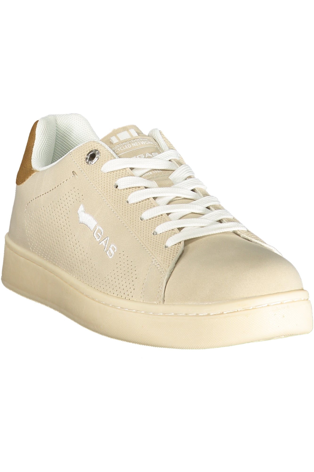 GAS Herren Sneaker – Sportschuh mit Schnürsenkeln, sportlich Beige