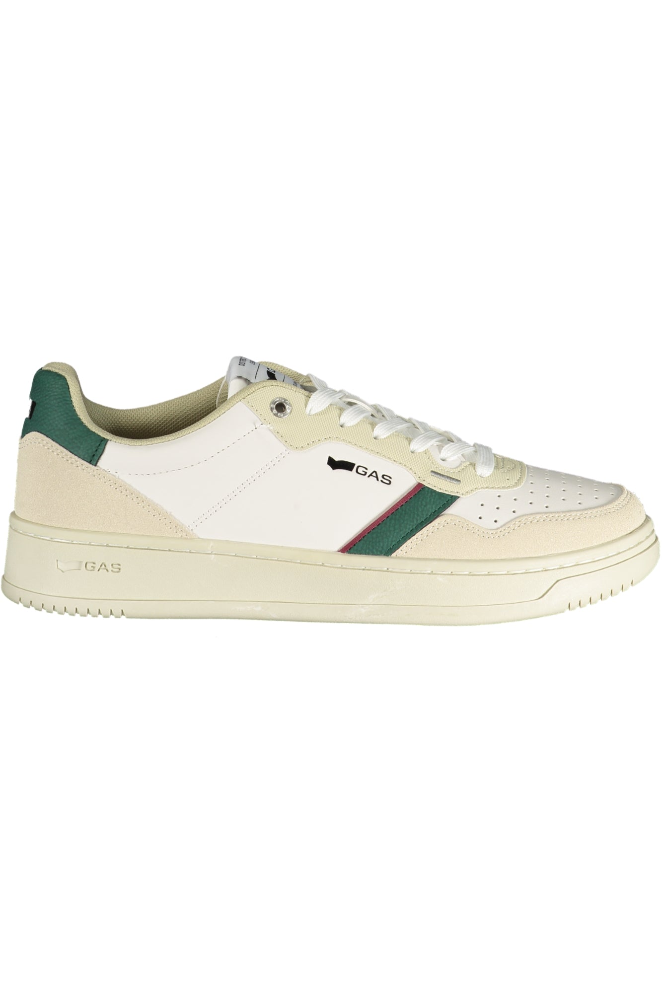 GAS Herren Sneaker – Sportschuh mit Schnürsenkeln, sportlich Weiß