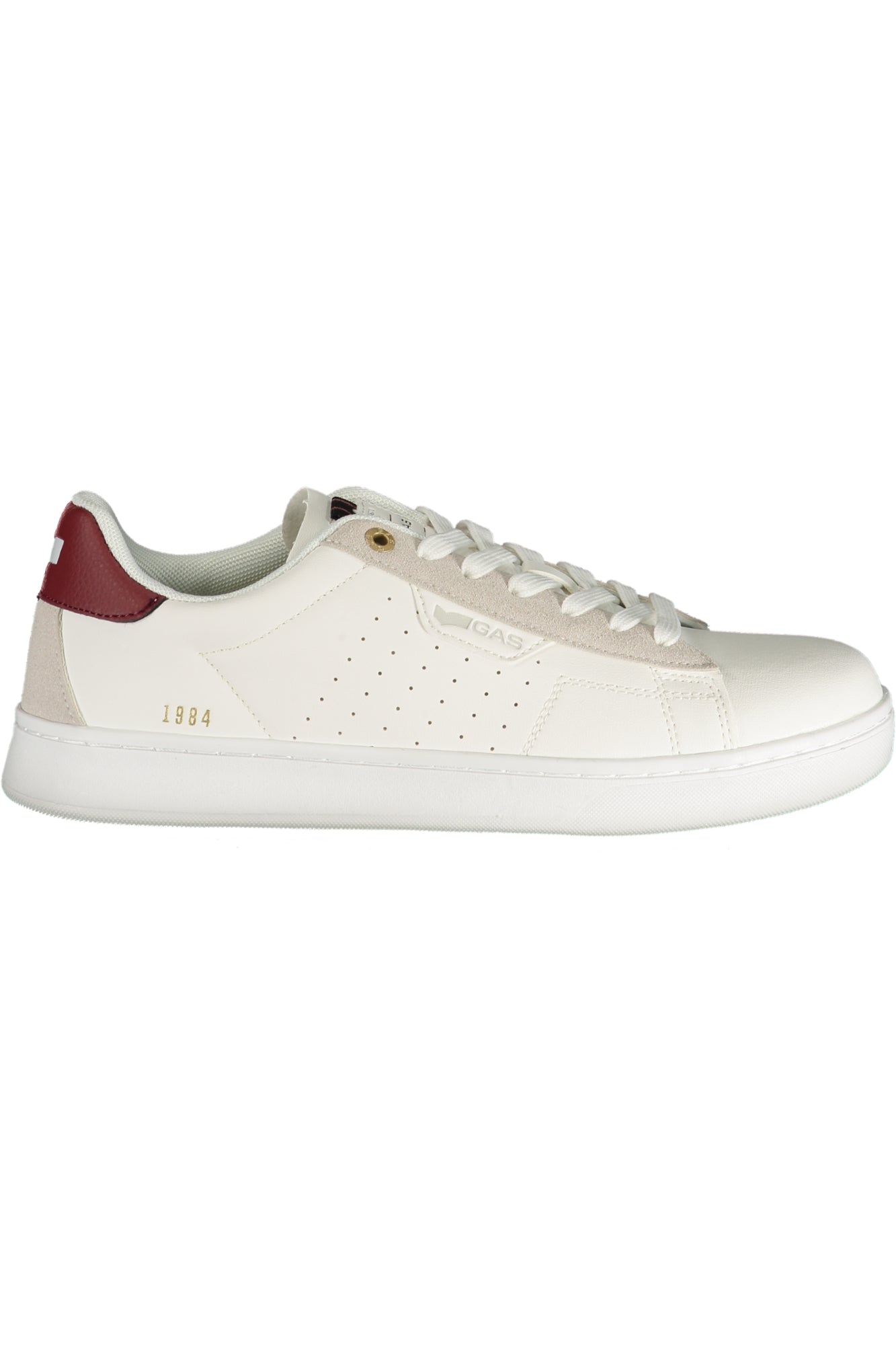 GAS Herren Sneaker – Sportschuh mit Schnürsenkeln, sportlich Weiß