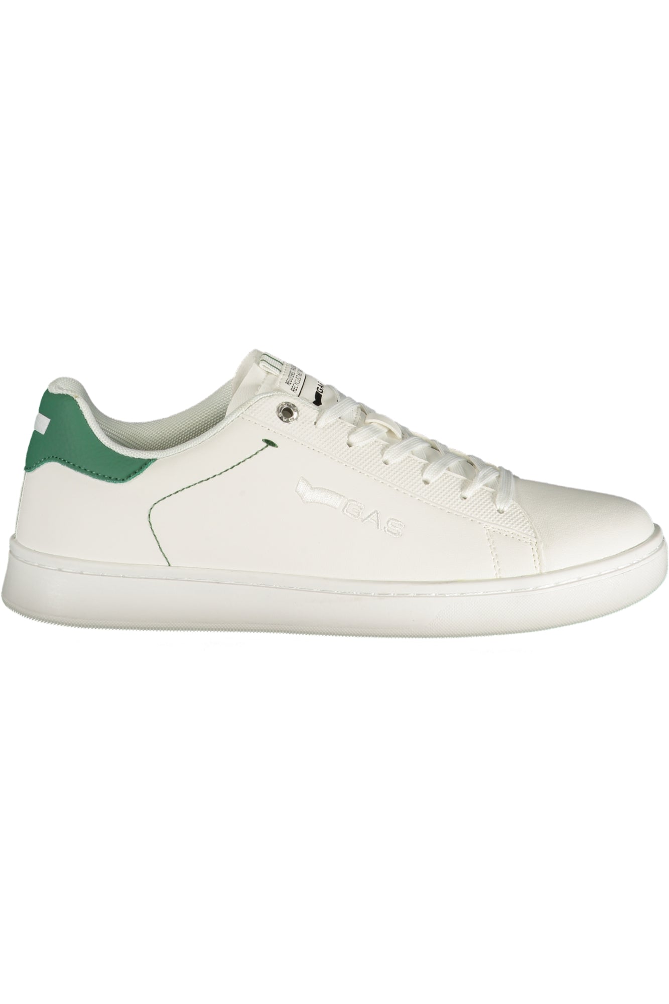 GAS Herren Sneaker – Sportschuh mit Schnürsenkeln, sportlich Weiß