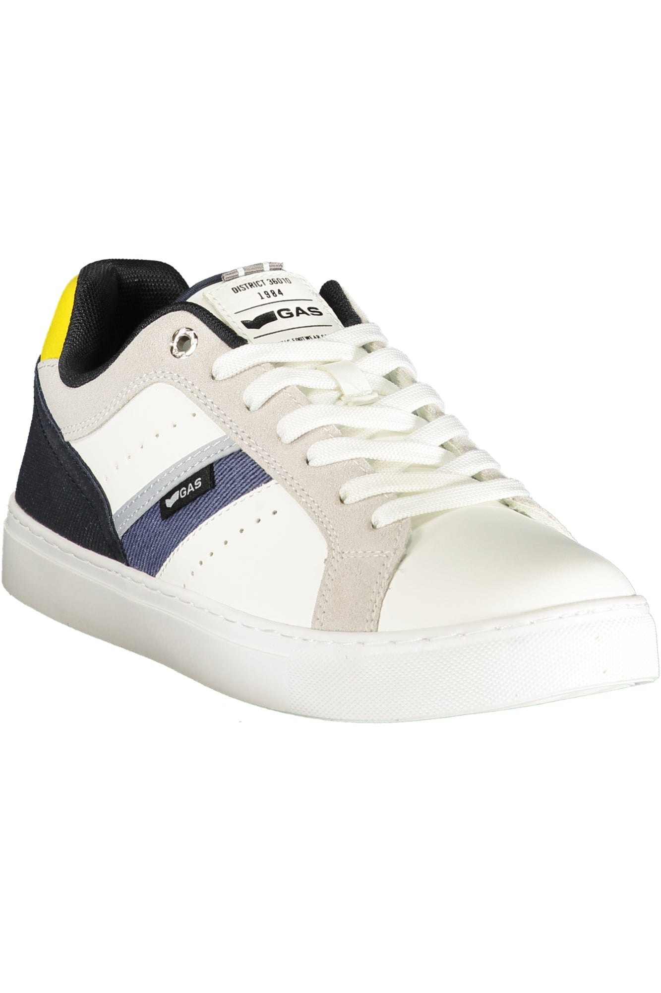 GAS Herren Sneaker – Sportschuh mit Schnürsenkeln, sportlich Weiß