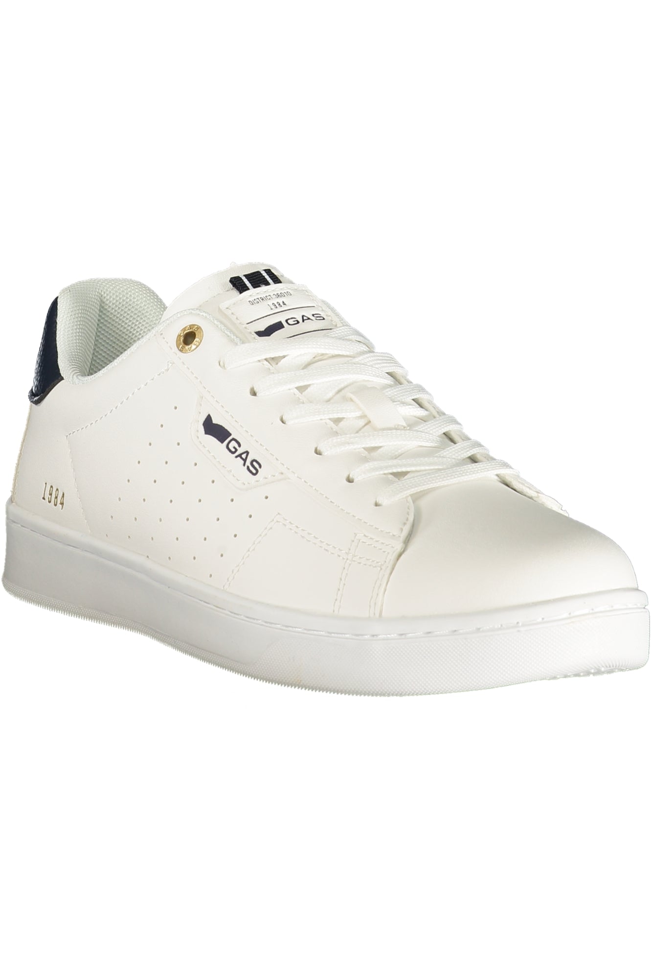GAS Herren Sneaker – Sportschuh mit Schnürsenkeln, sportlich Weiß
