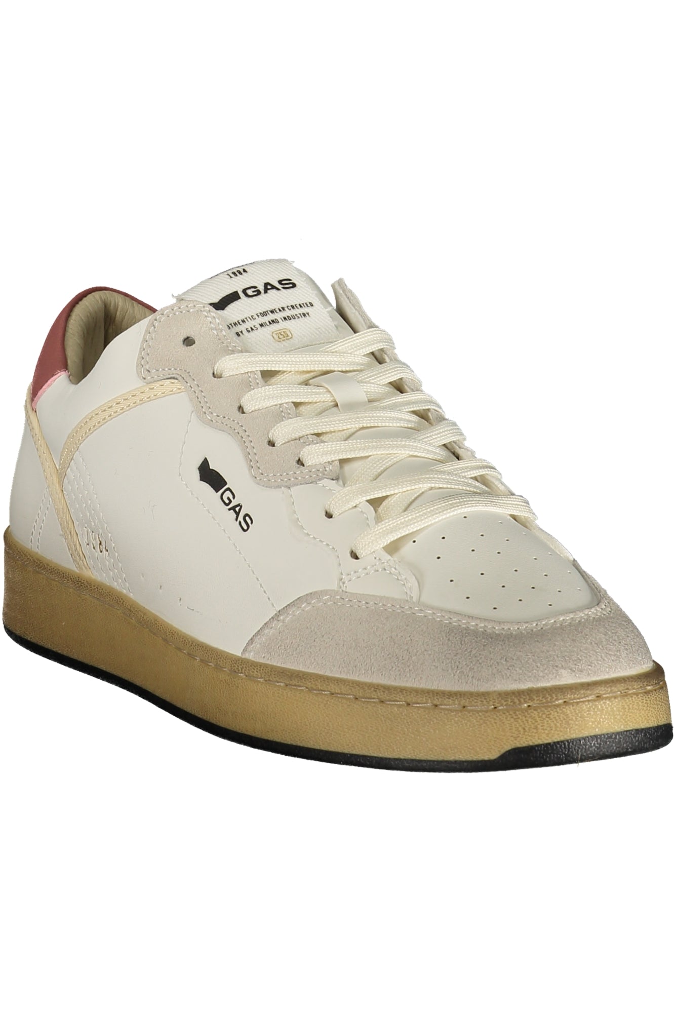 GAS Herren Sneaker – Sportschuh mit Schnürsenkeln, sportlich Weiß