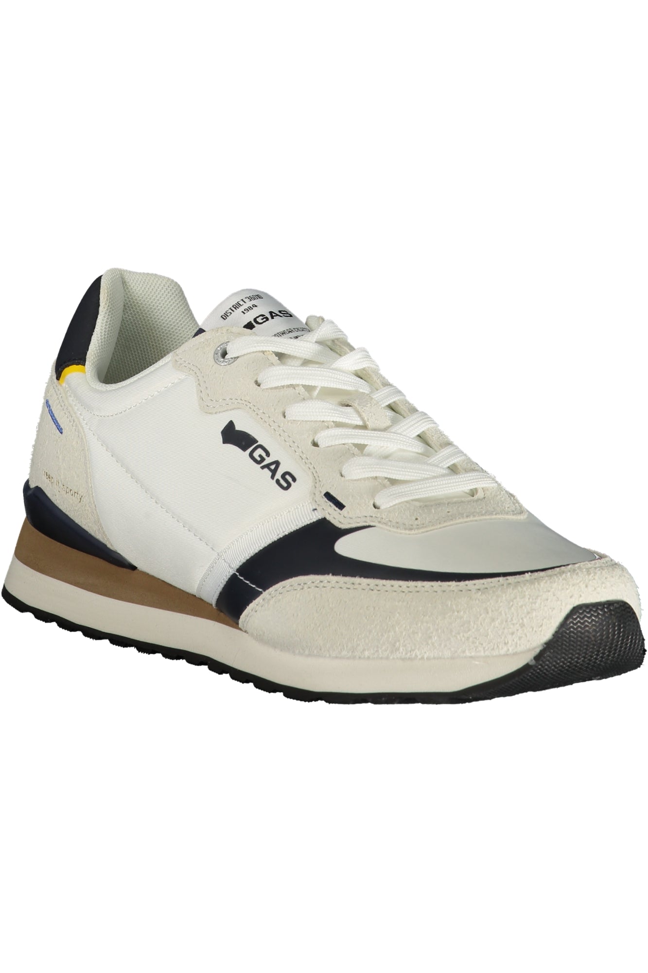 GAS Herren Sneaker – Sportschuh mit Schnürsenkeln, sportlich Weiß