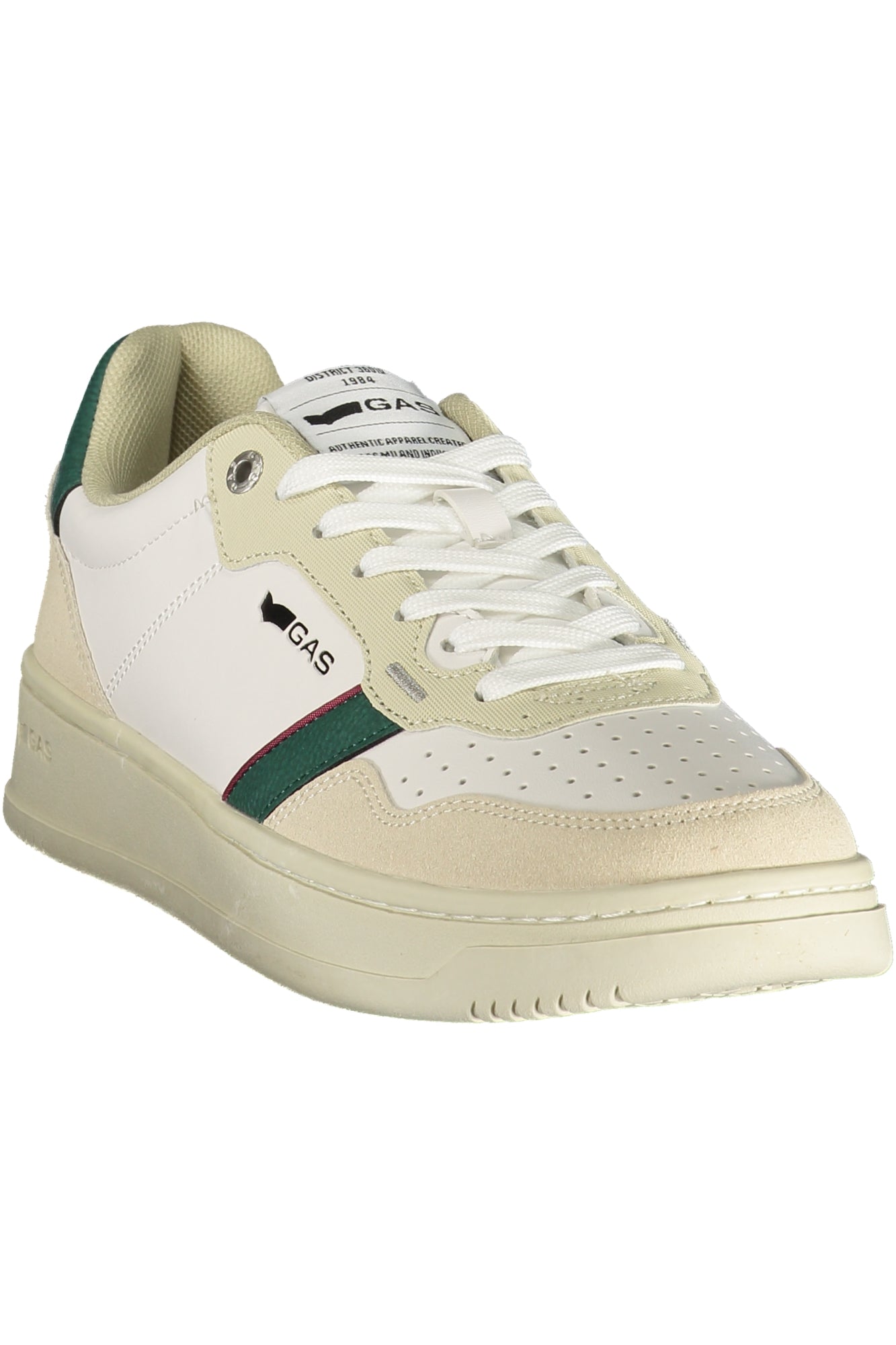 GAS Herren Sneaker – Sportschuh mit Schnürsenkeln, sportlich Weiß