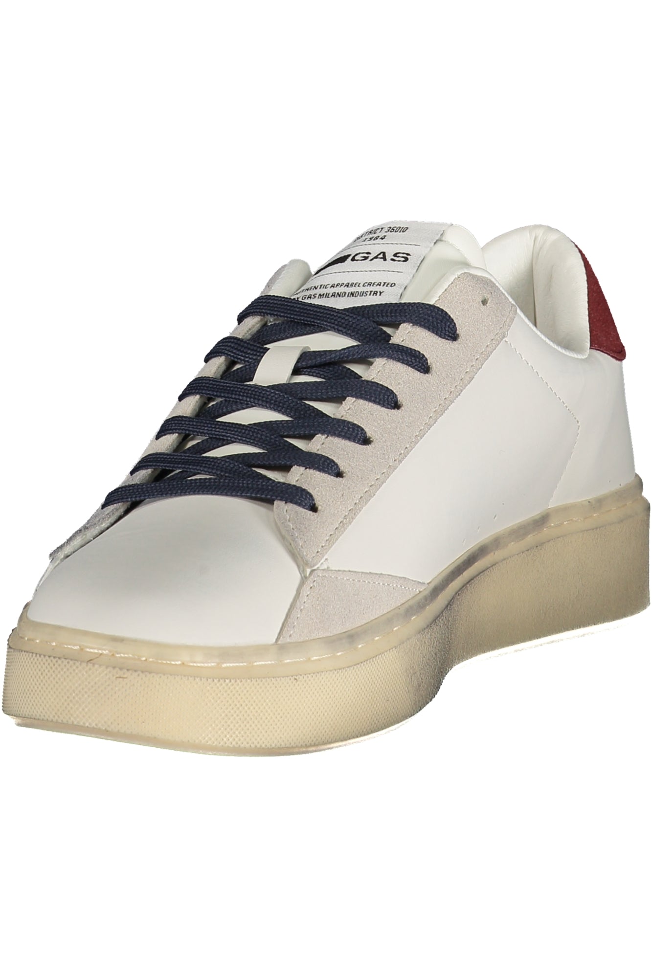 GAS Herren Sneaker – Sportschuh mit Schnürsenkeln, sportlich Weiß