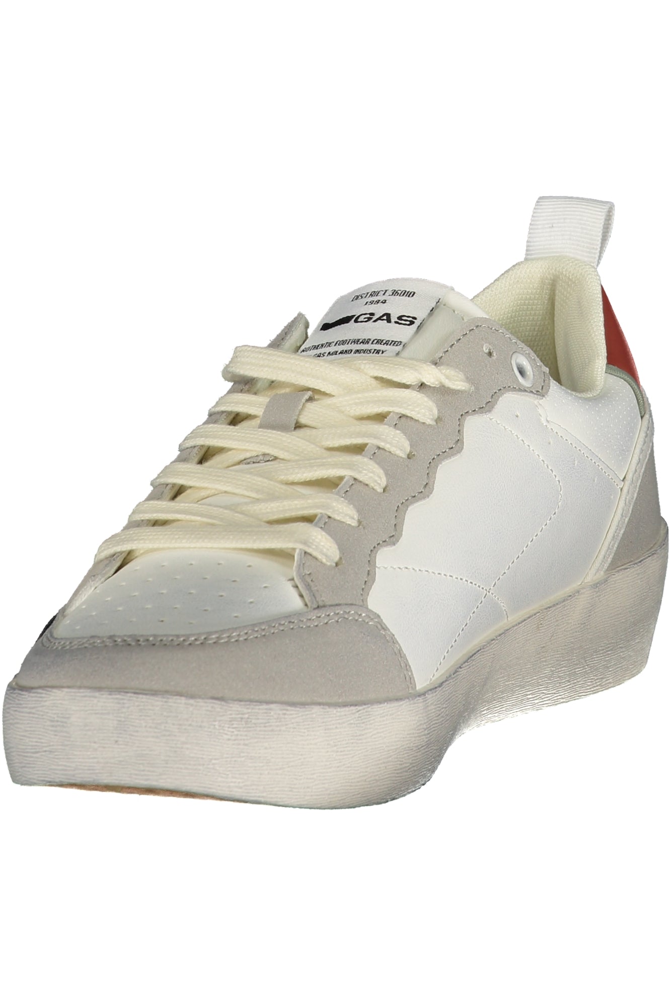 GAS Herren Sneaker – Sportschuh mit Schnürsenkeln, sportlich Weiß