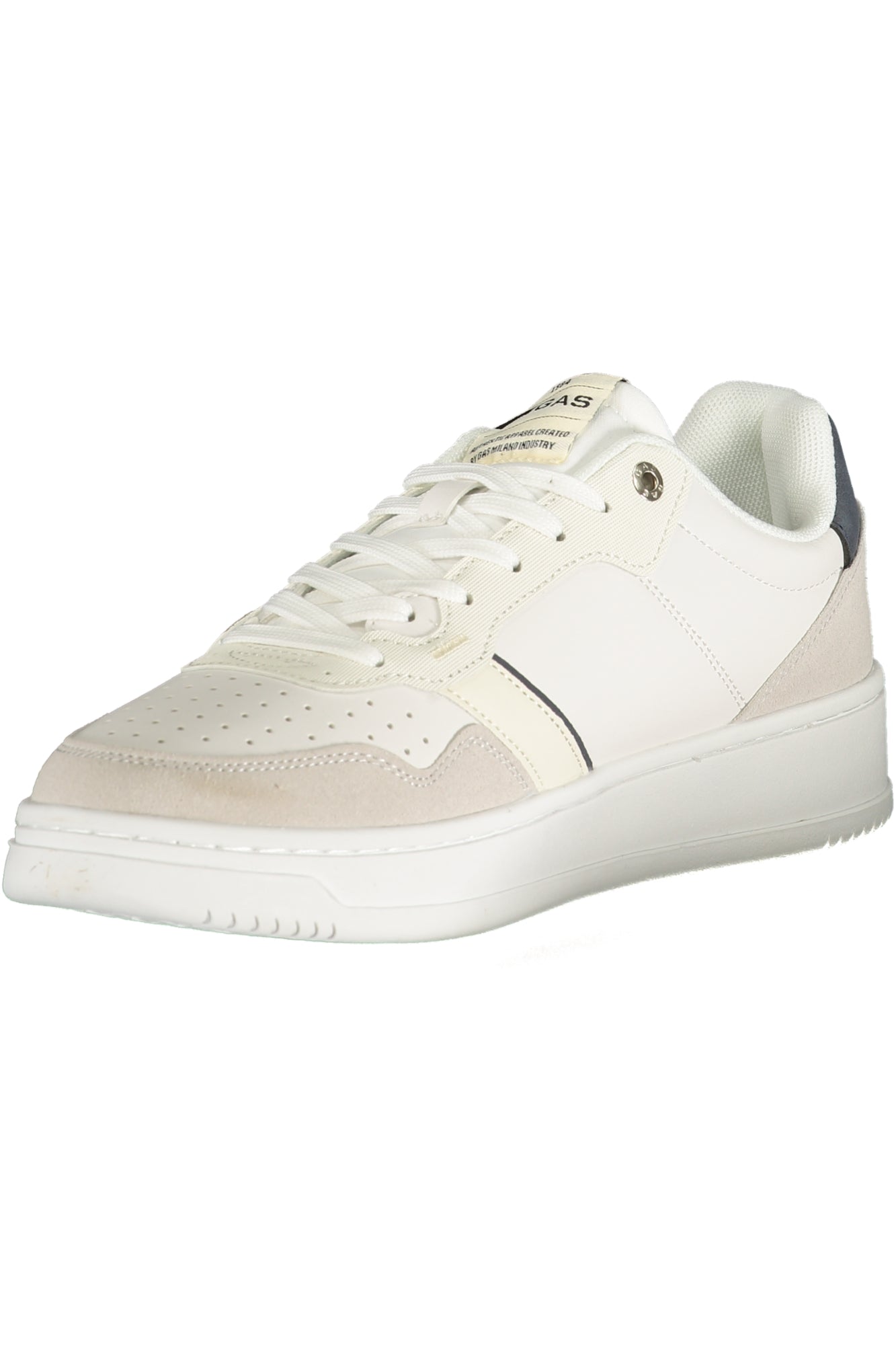 GAS Herren-Sportschuhe – Weiße Sneaker mit blauen Details für den Sommer Weiß