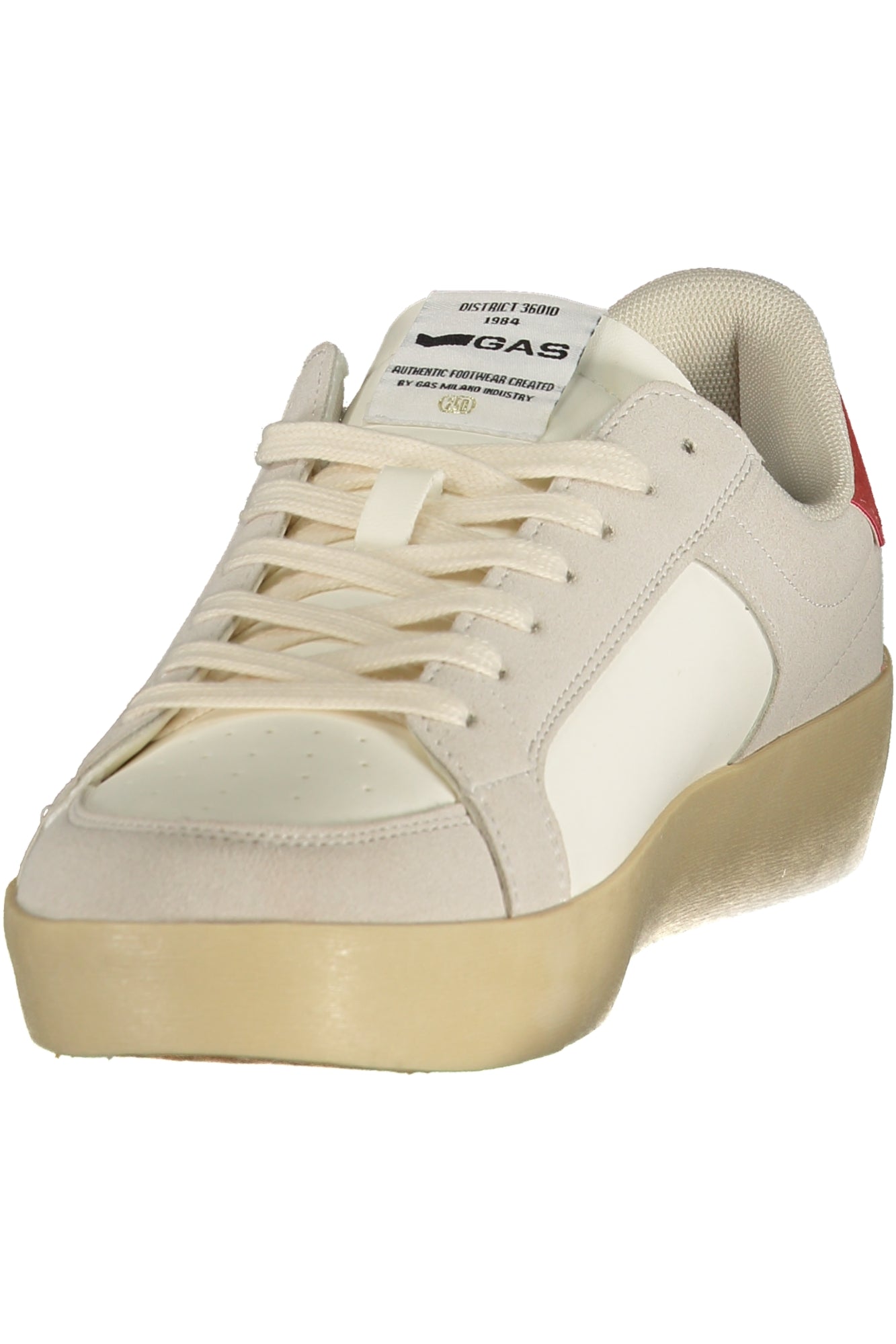 GAS Herren Sneaker – Sportschuh mit Schnürsenkeln, sportlich Weiß