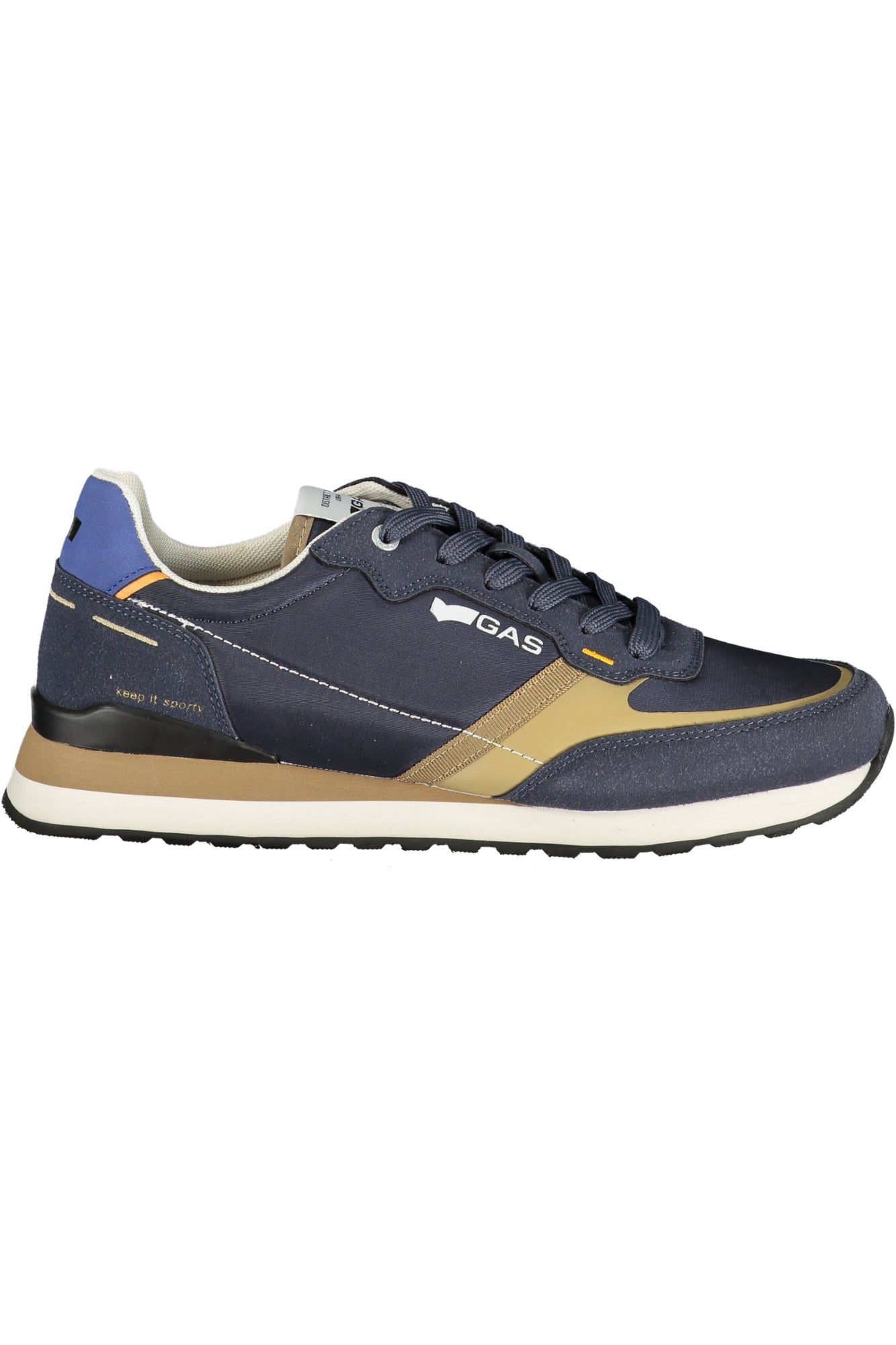 GAS Herren Sneaker – Sportschuh mit Schnürsenkeln, sportlich Blau