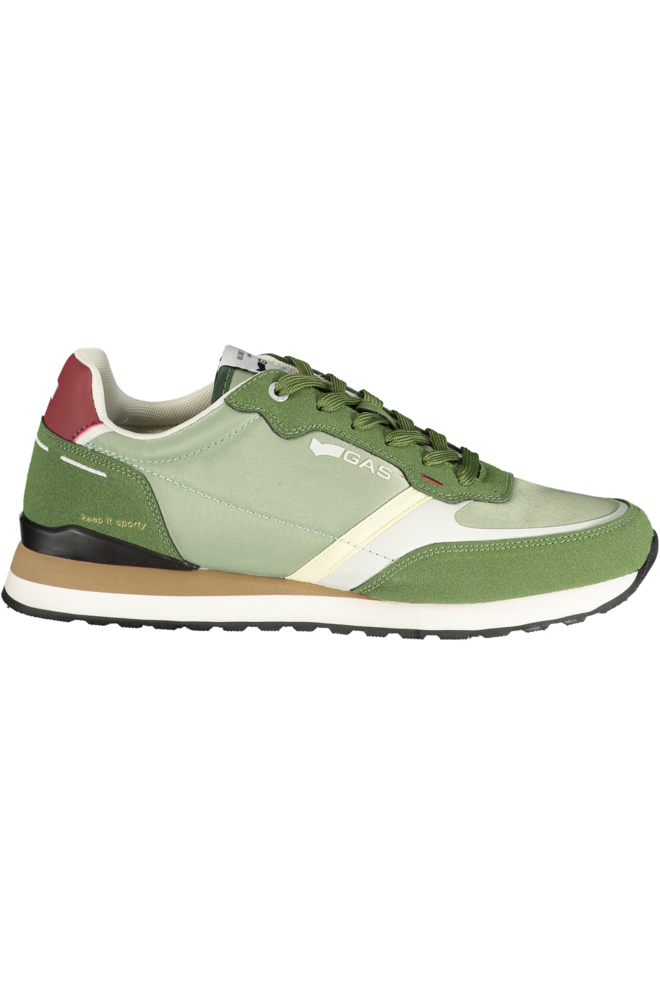 GAS Herren Sneaker – Sportschuh mit Schnürsenkeln, sportlich Grün
