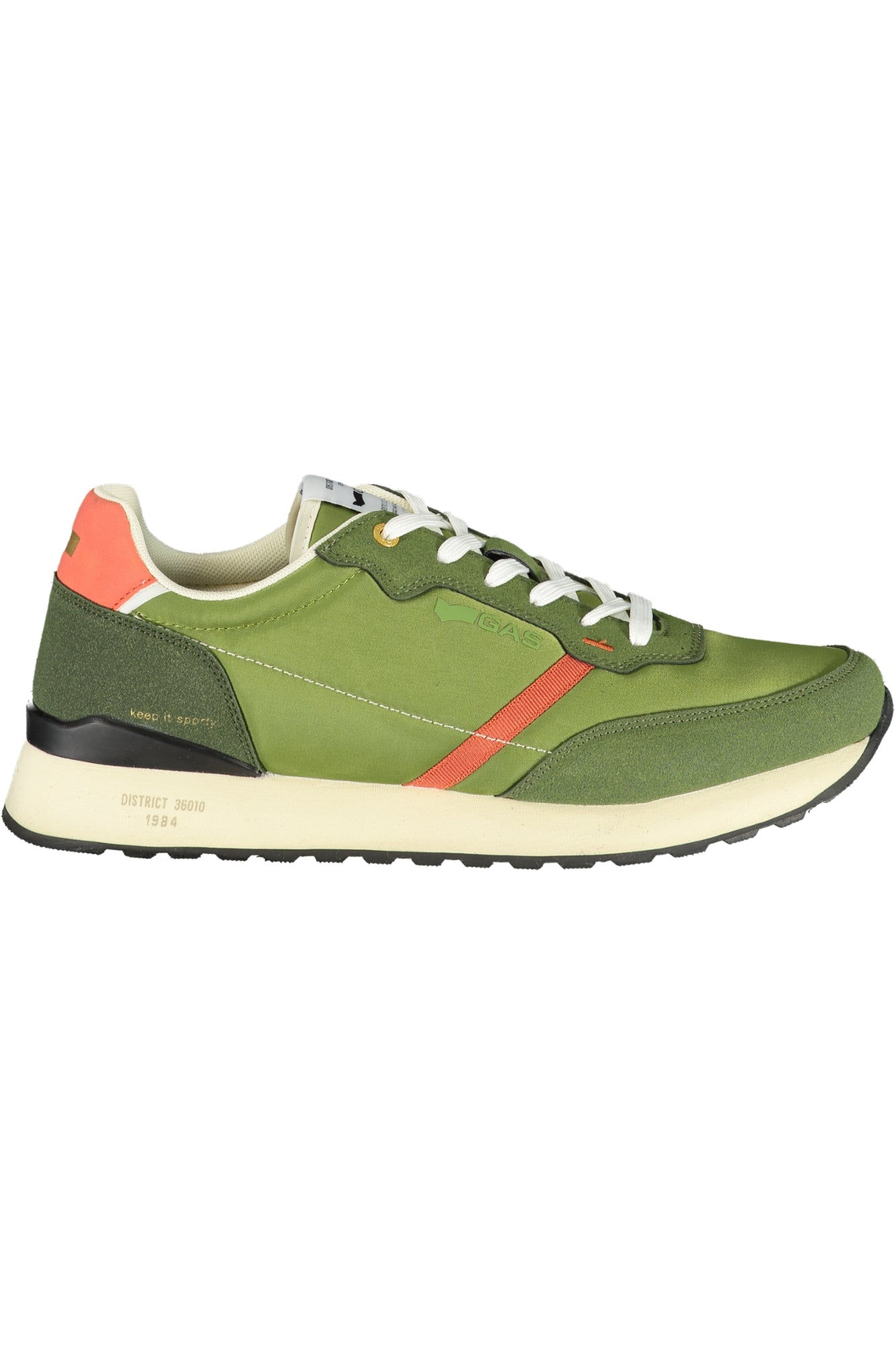GAS Herren Sneaker – Sportschuh mit Schnürsenkeln, sportlich Grün