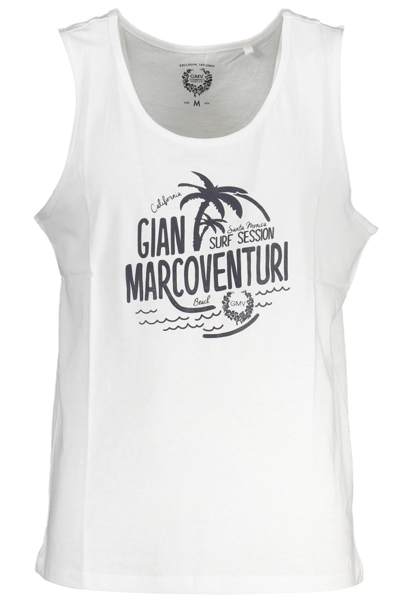 Gian Marco Venturi Tanktop Herren Weiss – 100% Baumwolle für Sommer Weiß Hauptbild
