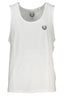 GIAN MARCO VENTURI Tanktop Herren Weiss – 100% Baumwolle mit Logo-Stickerei Weiß