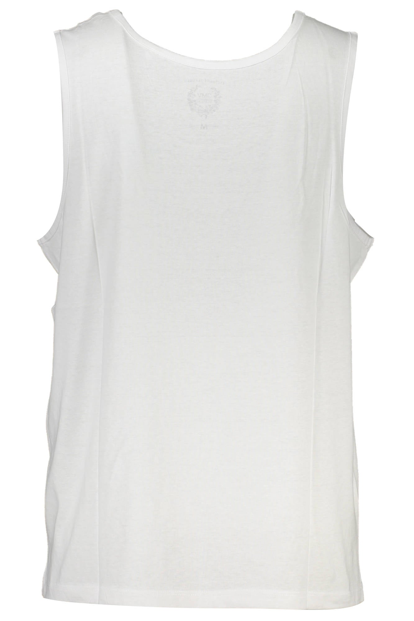 GIAN MARCO VENTURI Tanktop Herren Weiss – 100% Baumwolle mit Logo-Stickerei Weiß