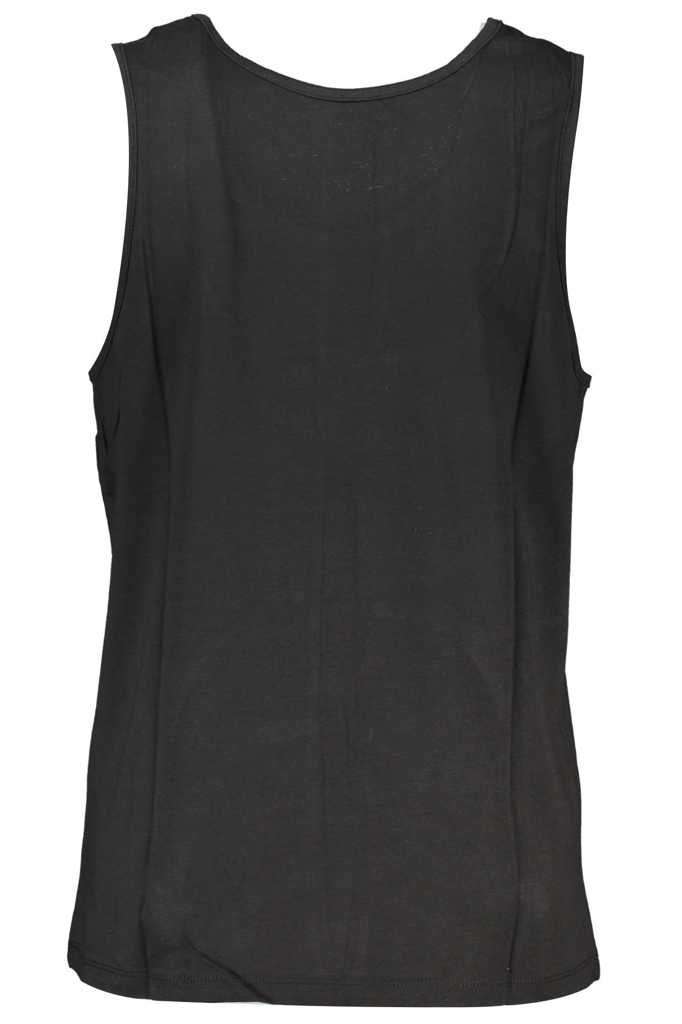 GIAN MARCO VENTURI Tanktop Herren Schwarz – Logo-Stickerei aus 100% Baumwolle Zweitbild