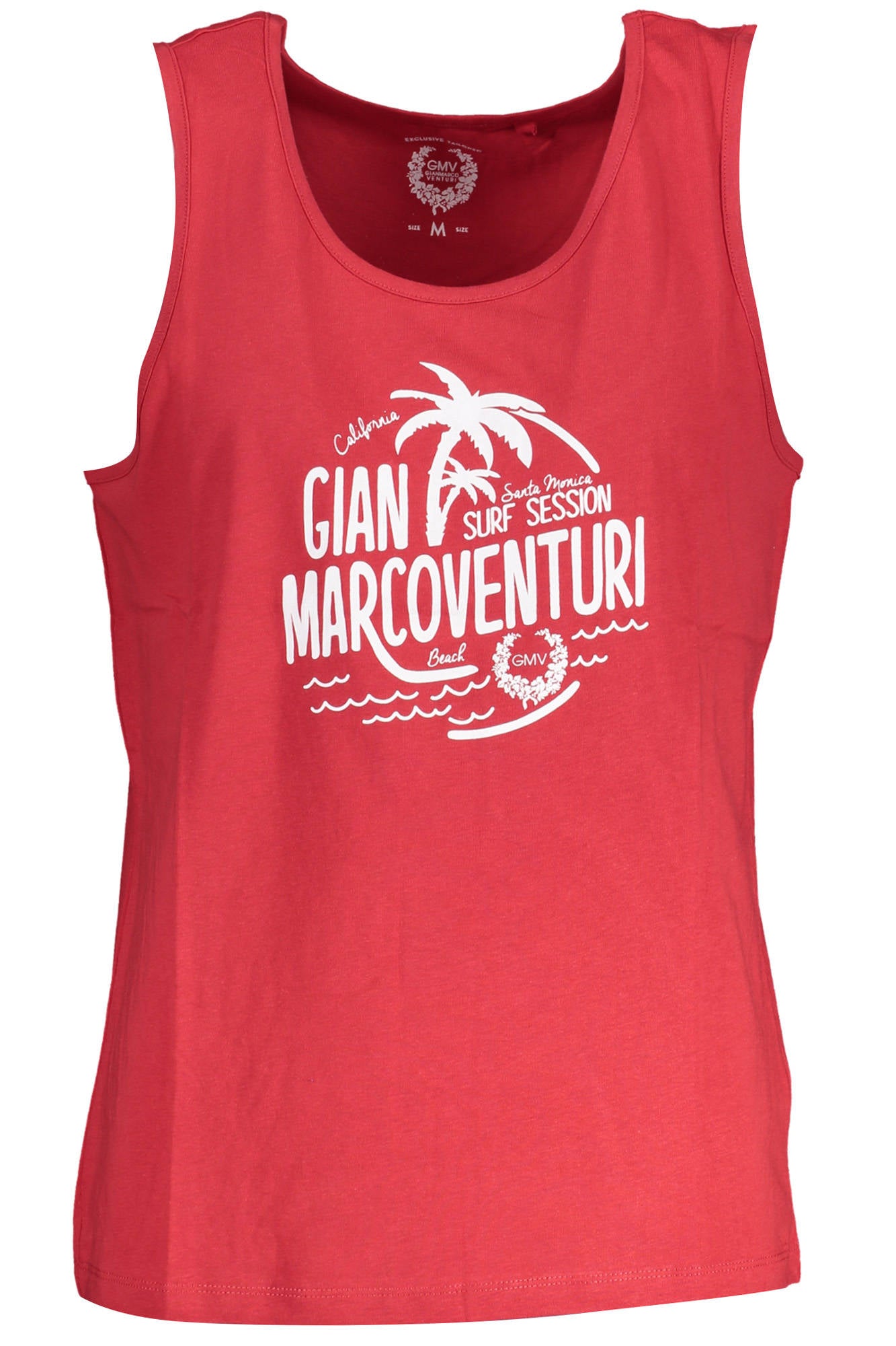 GIAN MARCO VENTURI Tanktop Herren Rot – 100% Baumwolle für Sommer Rot Hauptbild