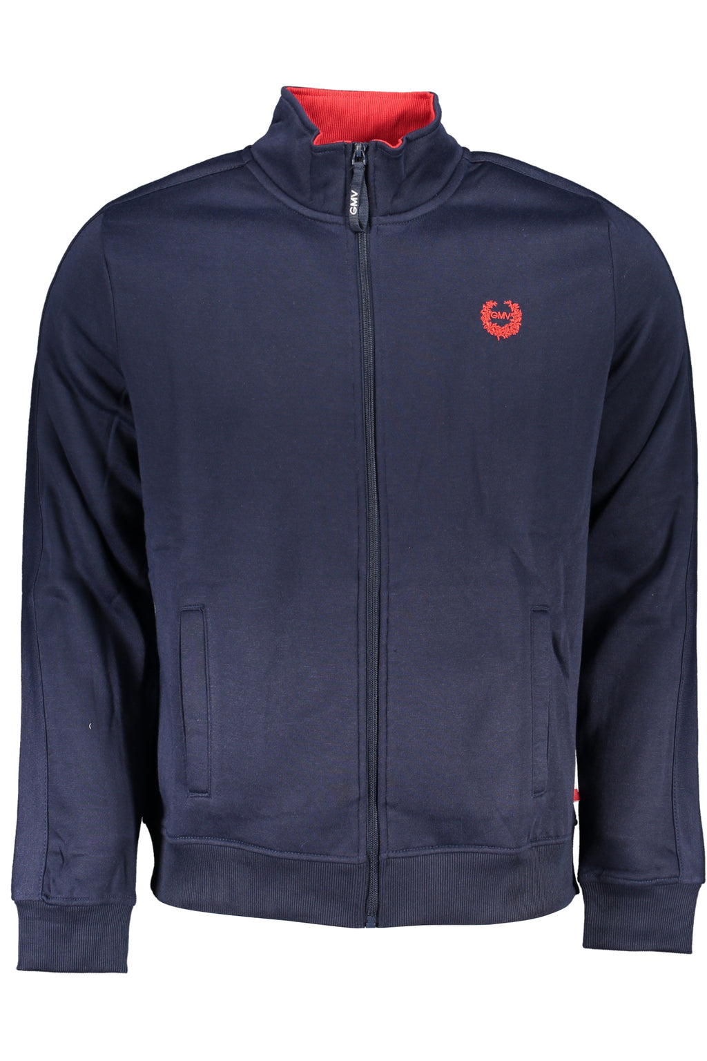 GIAN MARCO VENTURI HERREN-SWEATSHIRT MIT BLAUEM ZIP