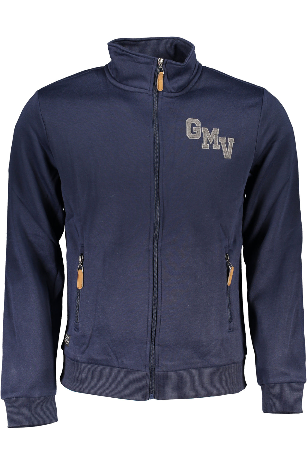 GIAN MARCO VENTURI HERREN-SWEATSHIRT MIT BLAUEM ZIP