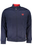 GIAN MARCO VENTURI Herren Sweatshirt – Langarm, mit Taschen Blau