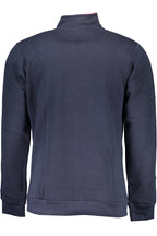 GIAN MARCO VENTURI HERREN SWEATSHIRT BLAU MIT REISSVERSCHLUSS