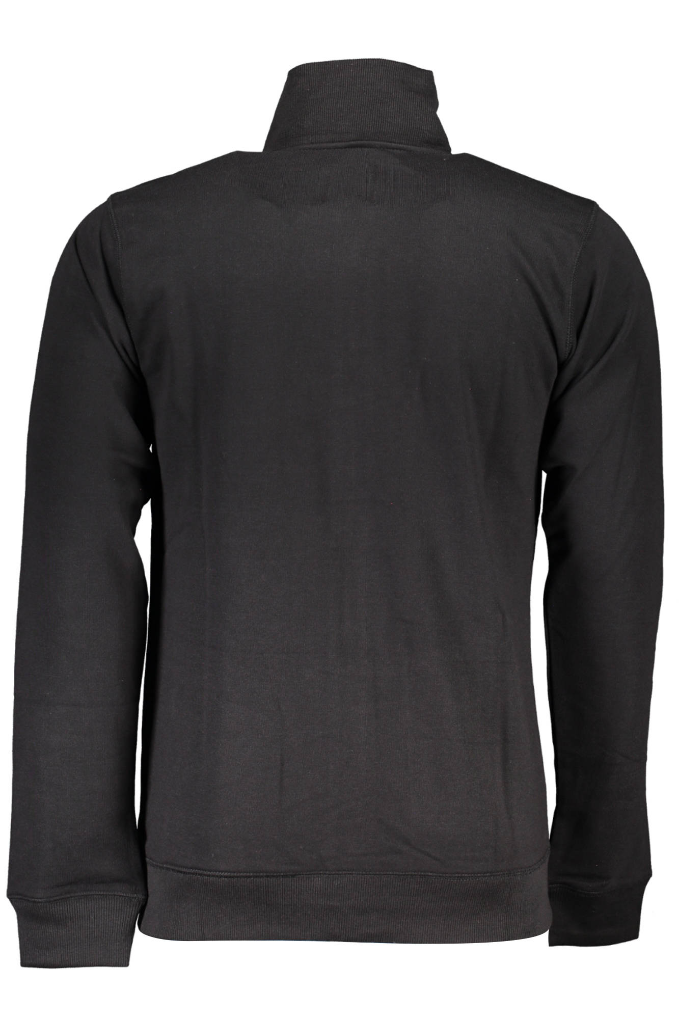 GIAN MARCO VENTURI Herren-Sweatshirt mit Reißverschluss – Schwarzes Langarm-Modell für Frühjahr/Somm Schwarz