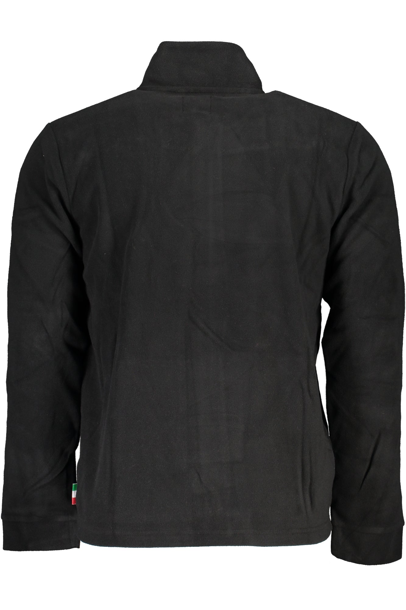 Gian Marco Venturi Sweatshirt Herren mit Blauem Reißverschluss – Fleece-Qualität für HW Schwarz