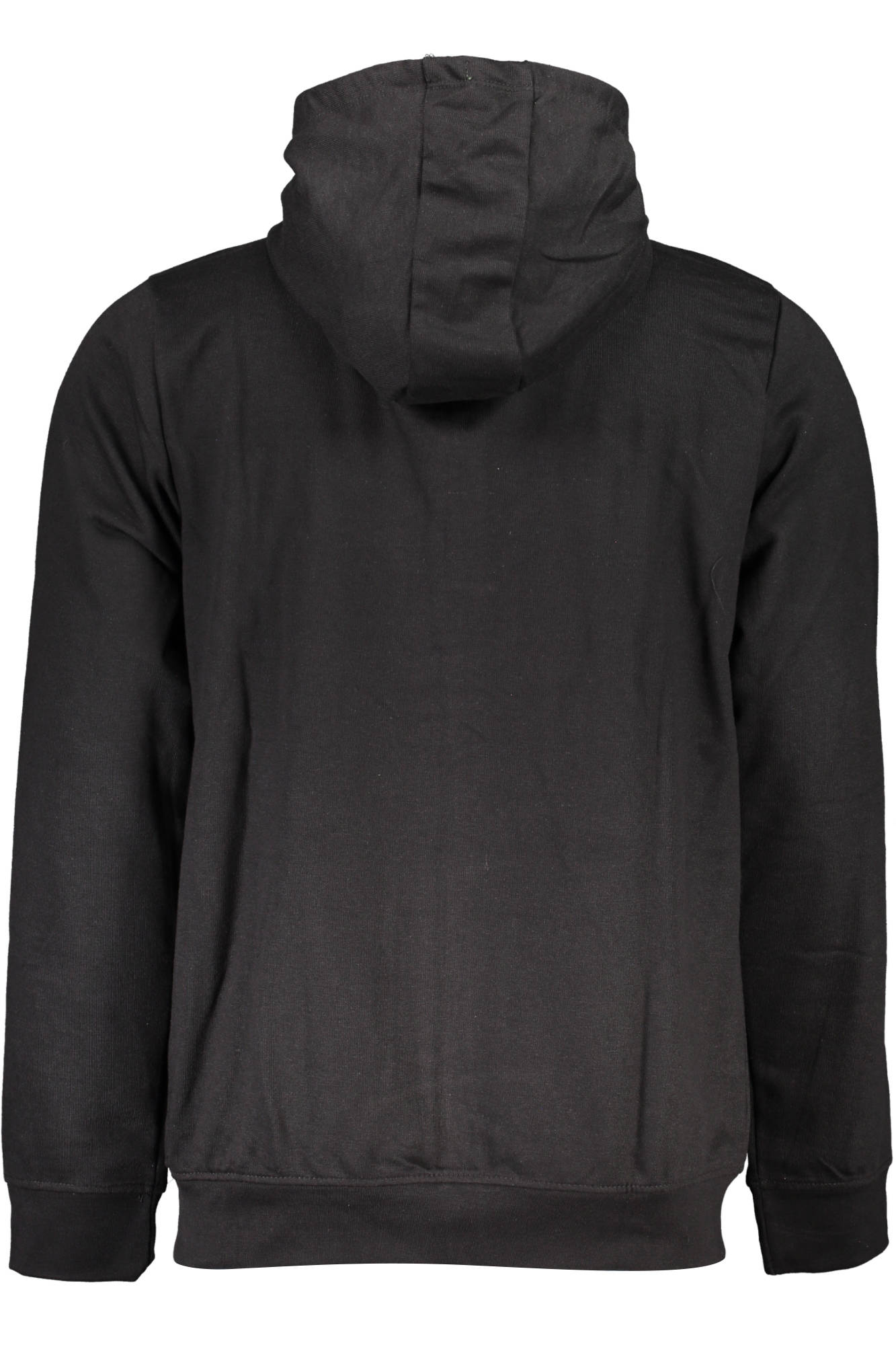 Gian Marco Venturi Sweatshirt Herren mit Reißverschluss – Kapuzenpullover Schwarz Schwarz