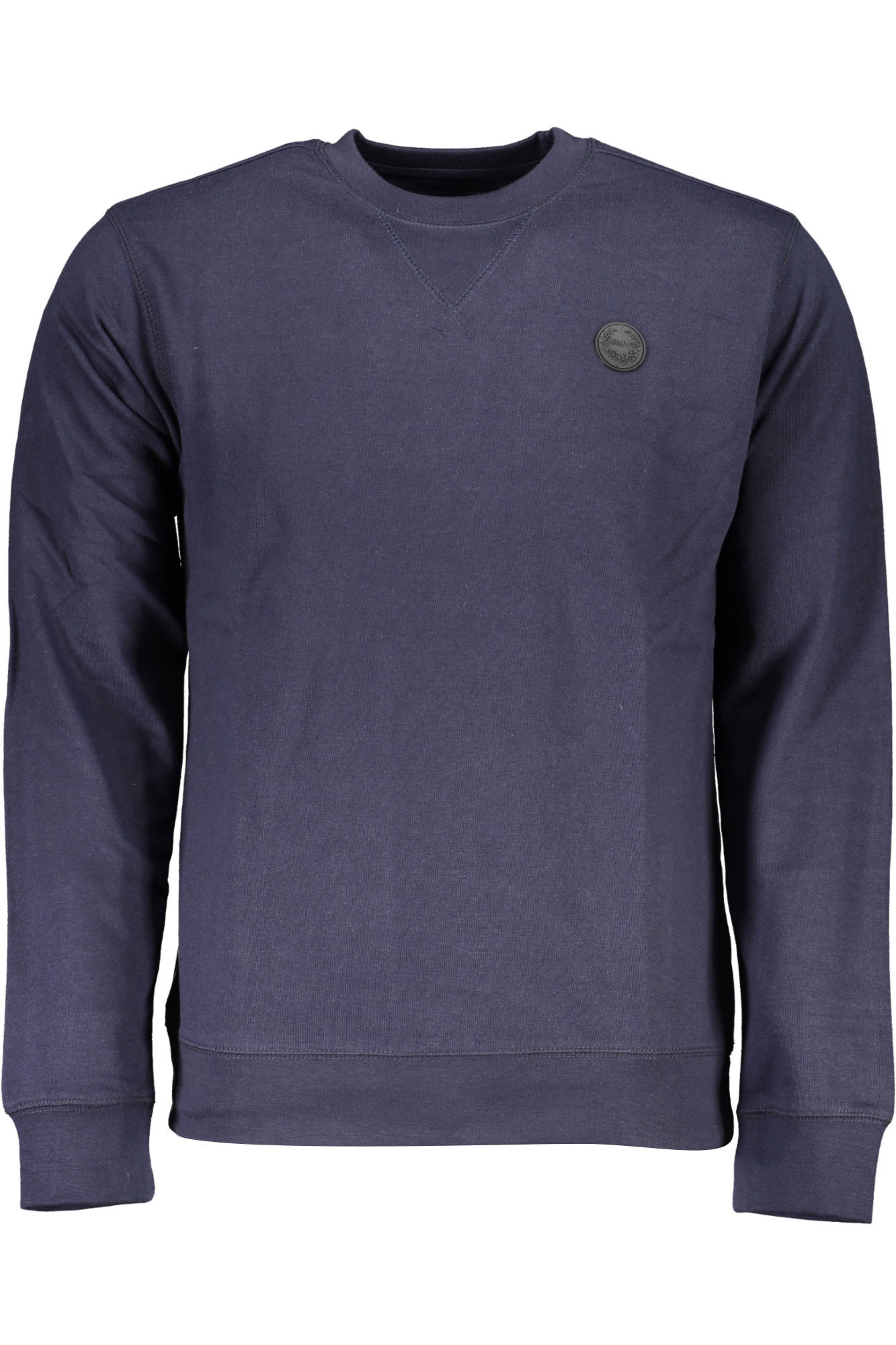 Gian Marco Venturi Sweatshirt Herren Blau – Gebürstetes Baumwoll-Sweatshirt ohne Reißverschluss Blau