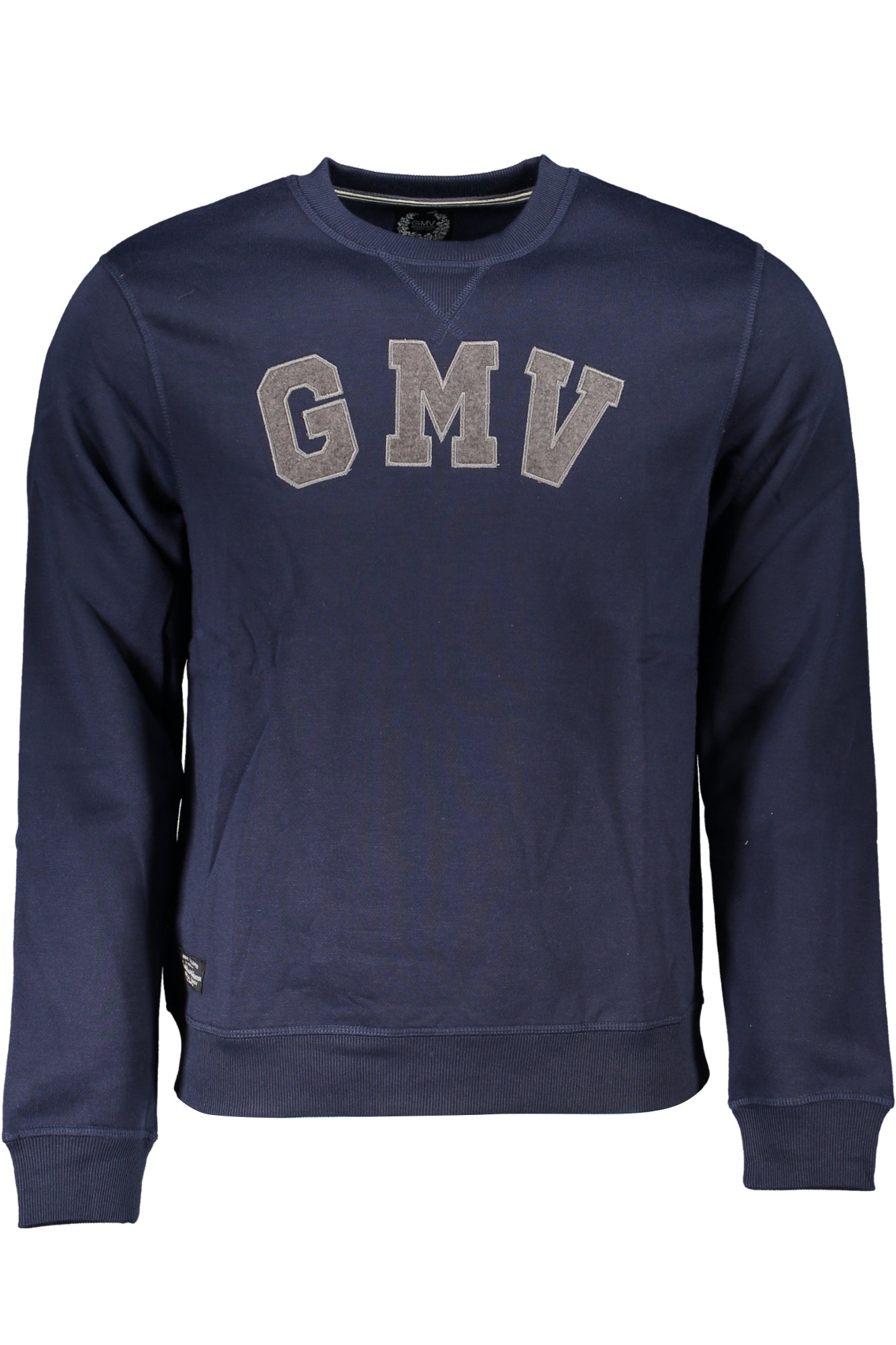 Gian Marco Venturi Sweatshirt Herren mit Reißverschluss – Weißes Fleece für Herbst/Winter Blau