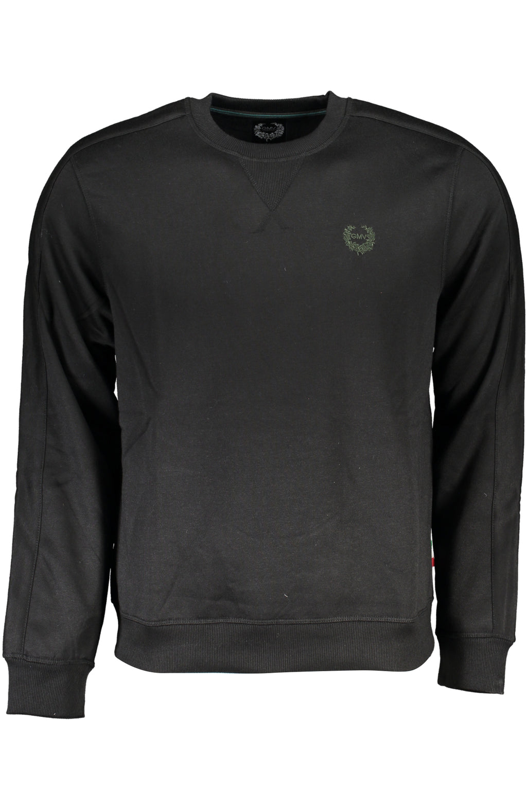 GIAN MARCO VENTURI SCHWARZES HERREN-SWEATSHIRT MIT REISSVERSCHLUSS